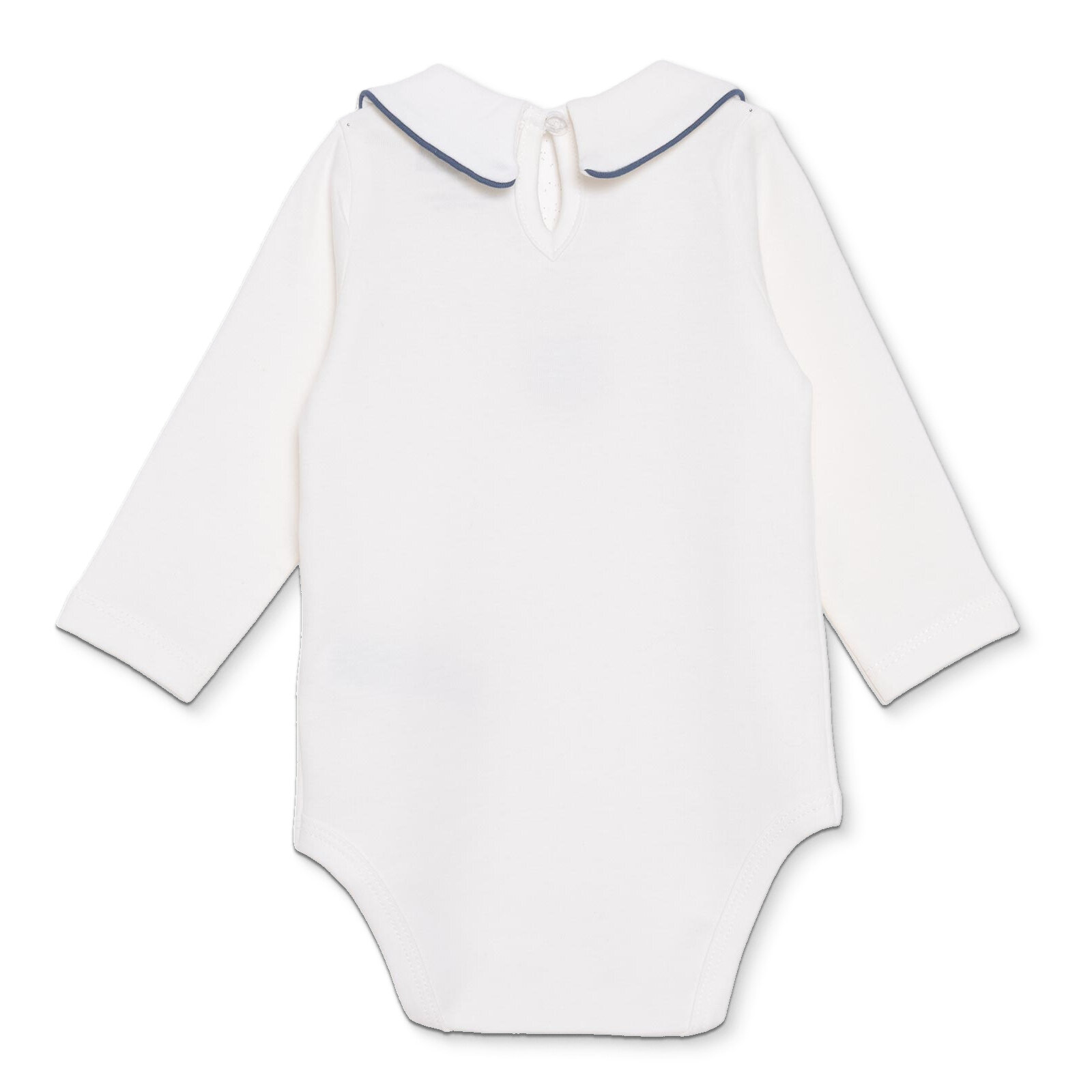 Erkek Bebek Uzun Kol Body İnterlok Bebe Yaka
