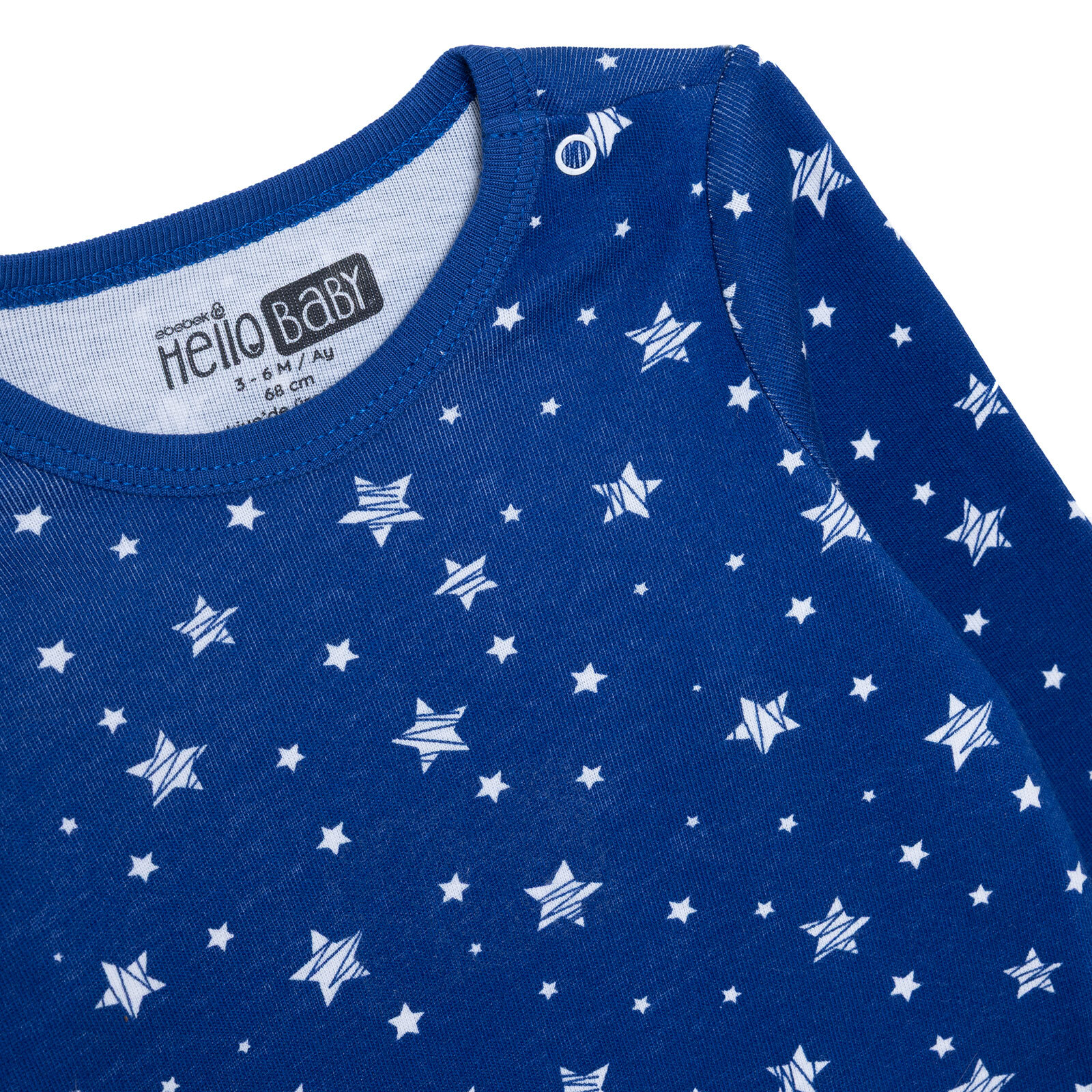 Erkek Bebek Uzun Kol Body İnterlok Çıtçıtlı Yaka Uzun Kol