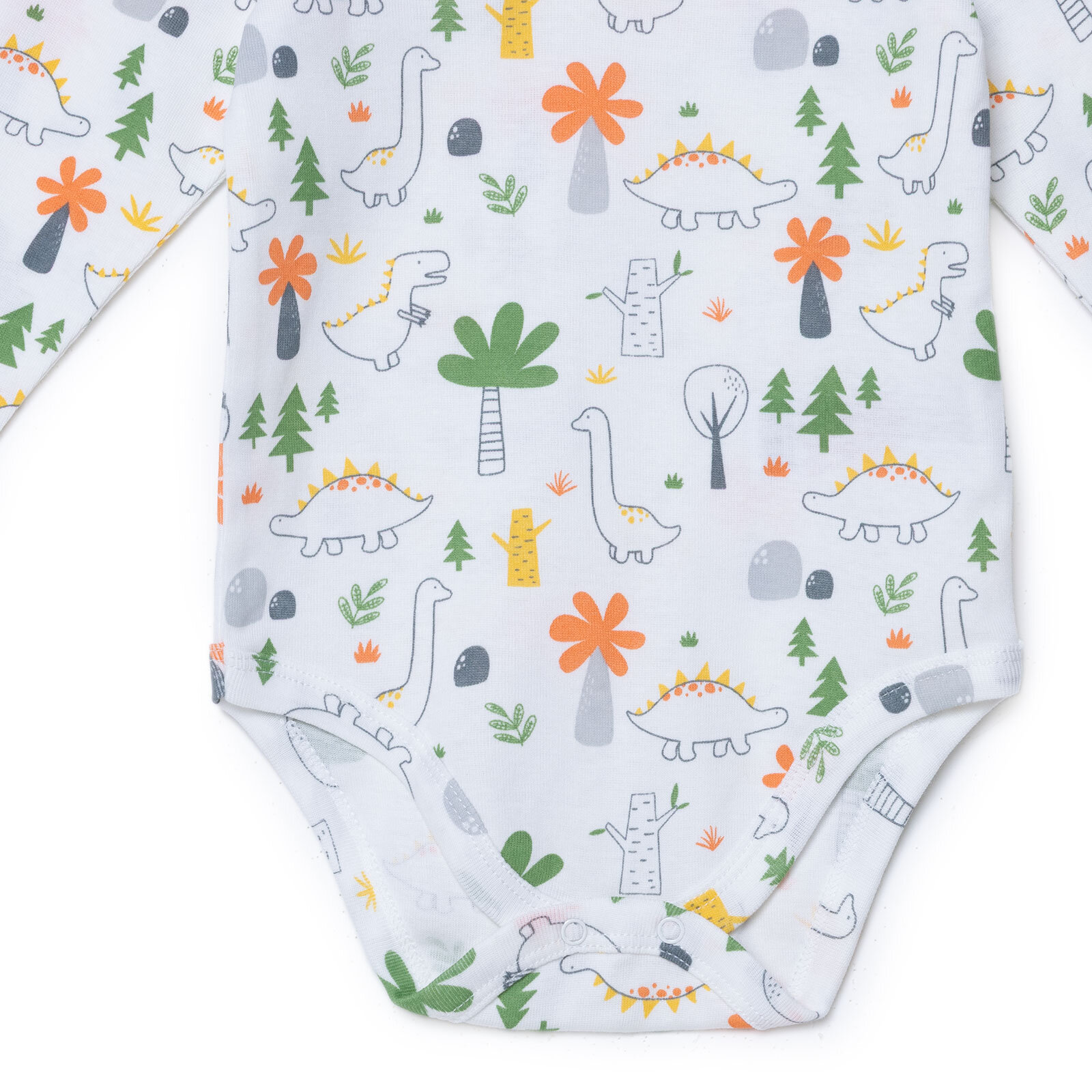 Erkek Bebek Uzun Kol Body İnterlok Çıtçıtlı Yaka Uzun Kol