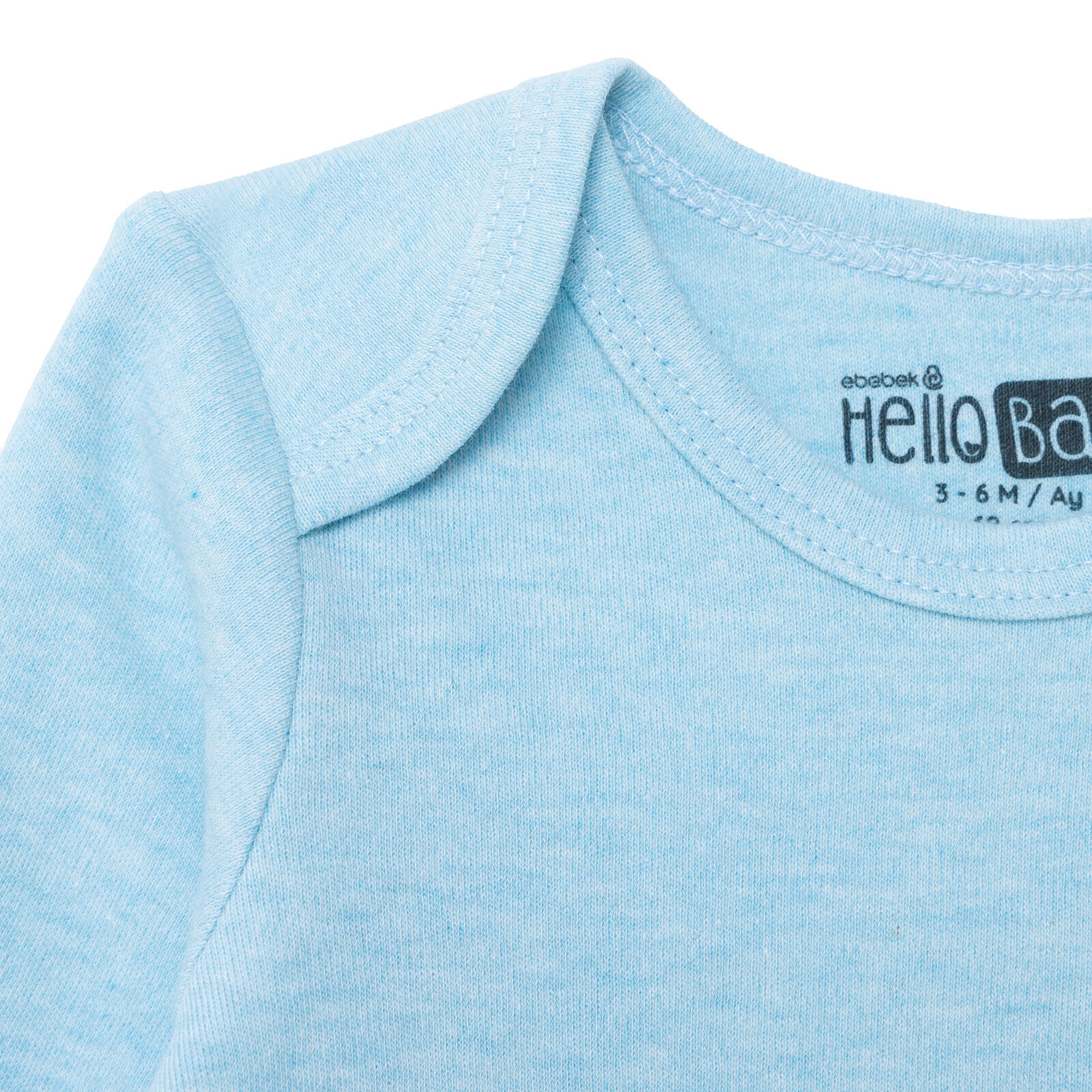 Erkek Bebek Uzun Kol Body İnterlok Zarf Yaka Uzun Kol