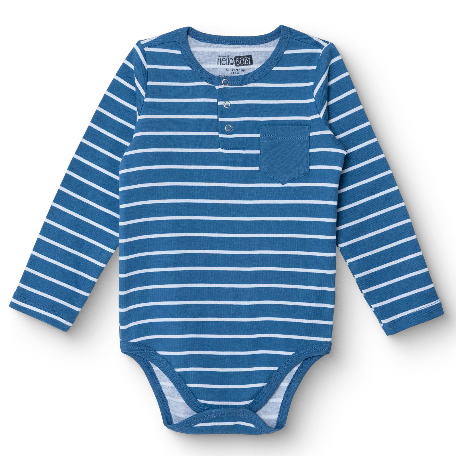 Erkek Bebek Uzun Kol Body Modelli Yaka Uzun Kol