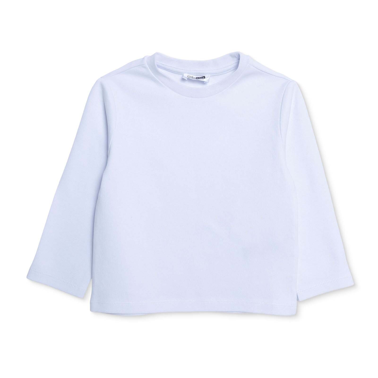 Erkek Bebek Uzun Kol Tshirt Bisiklet Yaka Uzun Kol