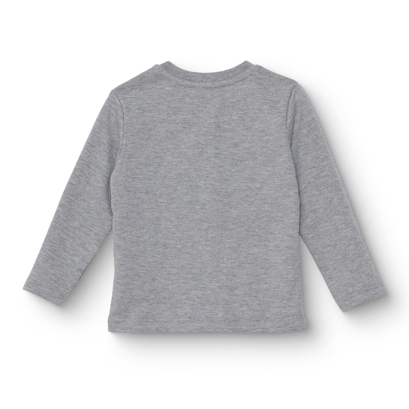 Erkek Bebek Uzun Kol Tshirt İnterlok Bisiklet Yaka Uzun Kol