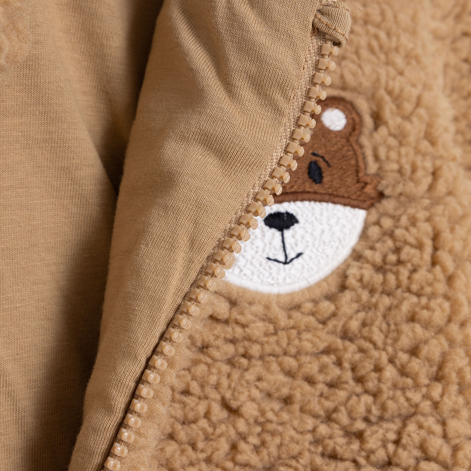 Erkek Bebek Welsoft Mont Fermuarlı Uzun Kol