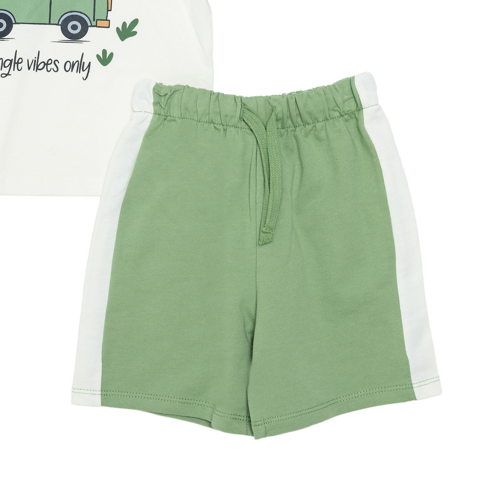 Erkek Bebek WILD FOREST Tshirt-Şort Bisiklet Yaka Kısa Kol Reçme Paça