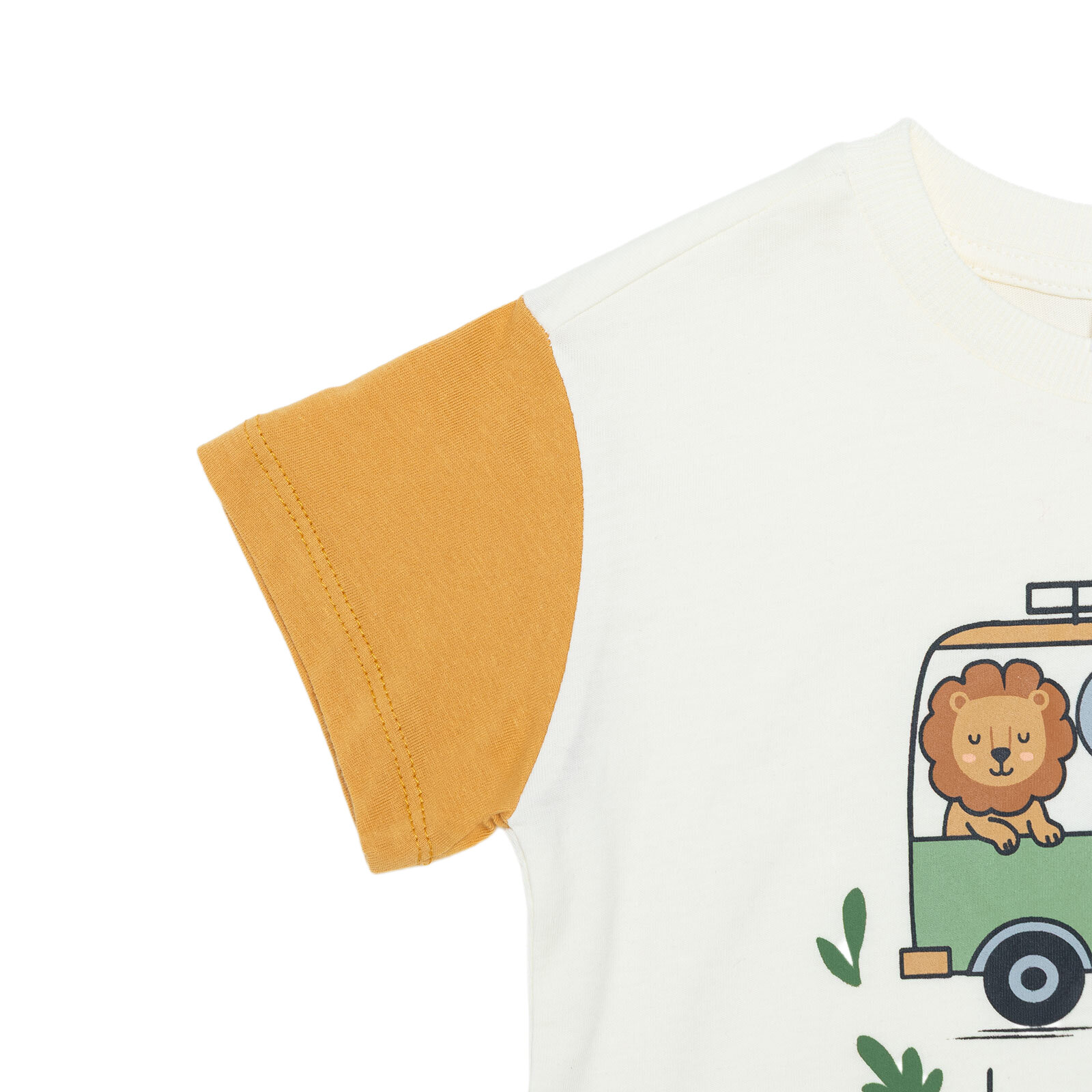Erkek Bebek WILD FOREST Tshirt-Şort Bisiklet Yaka Kısa Kol Reçme Paça