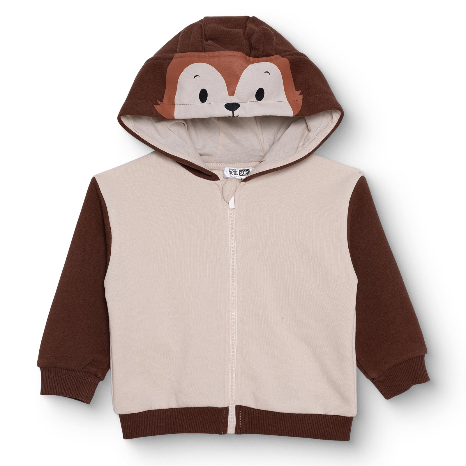 Erkek Bebek Woodland 1 Kapüşonlu Hırka Üç İplik Kapüşonlu Yaka Uzun Kol Erkek Bebek Woodland 1 Kapüşonlu Hırka Üç İplik Kapüşonlu Yaka Uzun Kol