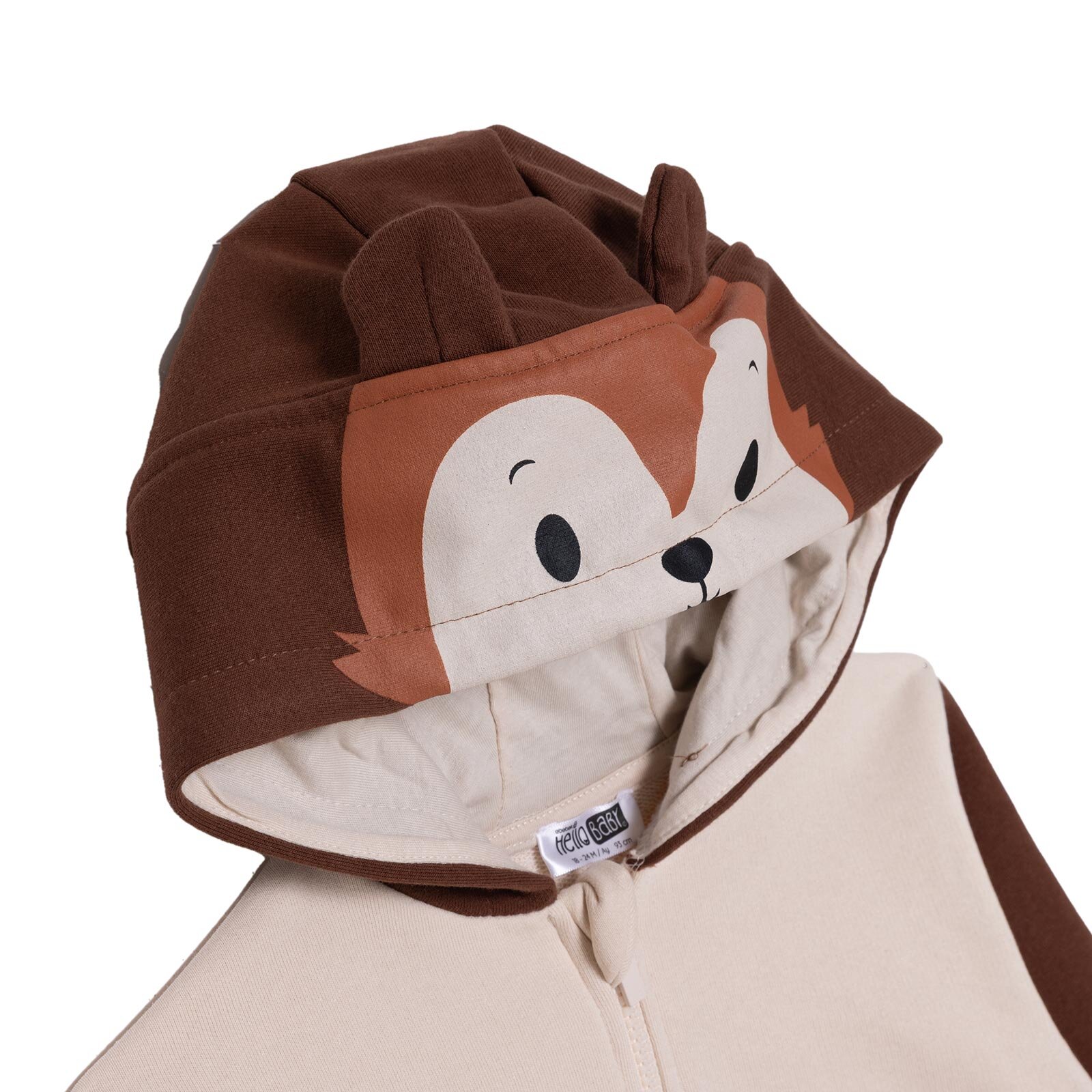 Erkek Bebek Woodland 1 Kapüşonlu Hırka Üç İplik Kapüşonlu Yaka Uzun Kol Erkek Bebek Woodland 1 Kapüşonlu Hırka Üç İplik Kapüşonlu Yaka Uzun Kol