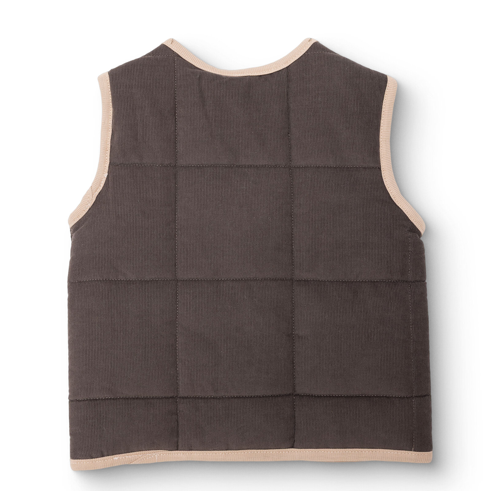 Erkek Bebek Woodland 1 Yelek Fitilli Kadife Dokuma V Yaka Atlet Kol