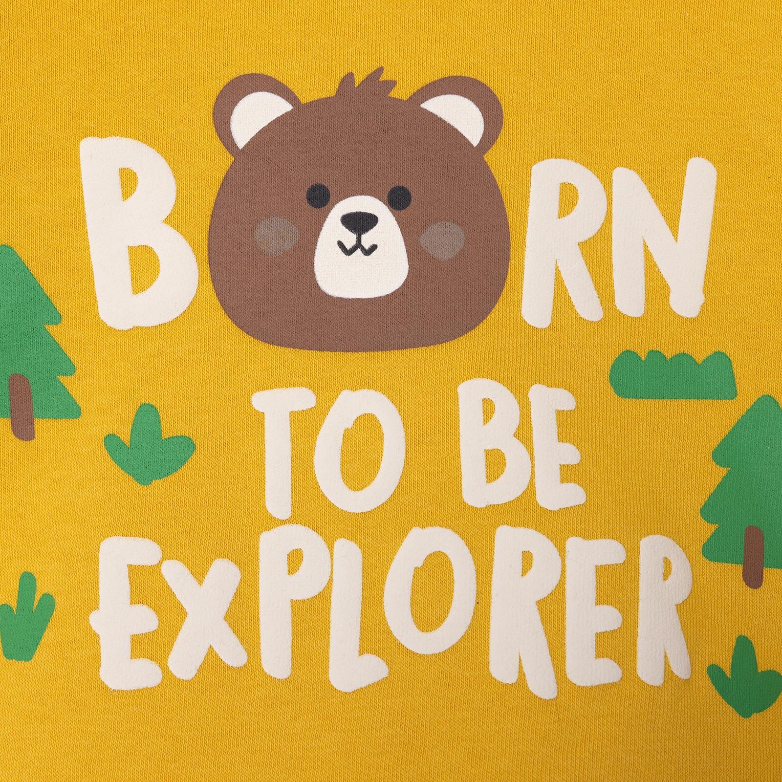 Erkek Bebek Woodland 2 Kapüşonlu Sweatshirt Üç İplik Kapüşonlu Yaka Uzun Kol