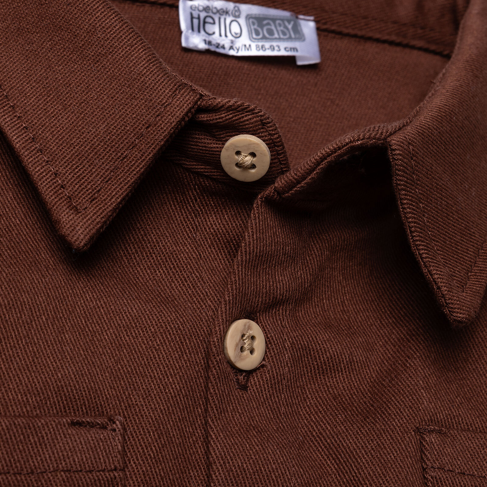Erkek Bebek Woodland Boy 2 Gömlek Gabardin Uzun Kol Erkek Bebek Woodland Boy 2 Gömlek Gabardin Uzun Kol