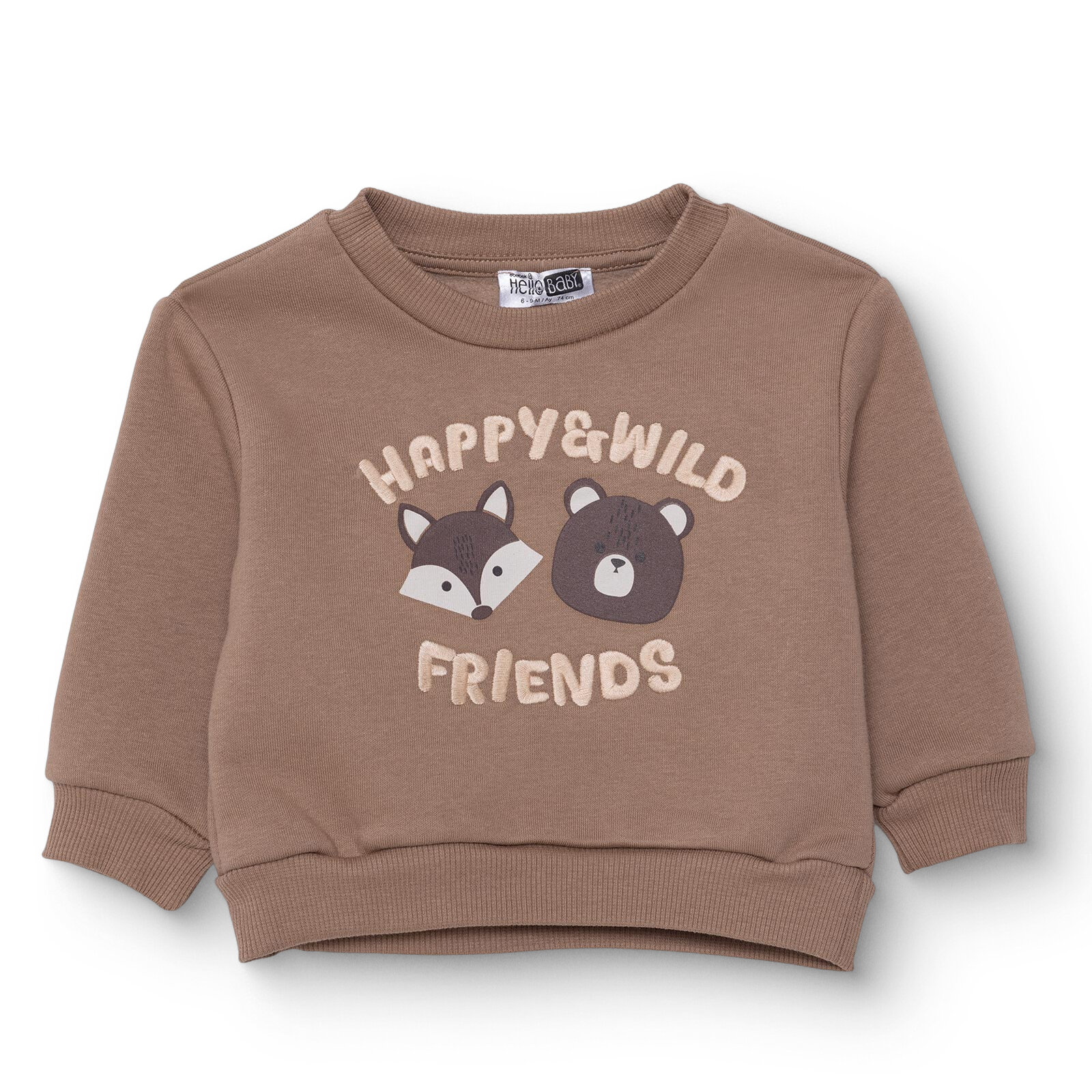 Erkek Bebek Woodland Boy 2 Sweatshirt Şardonlu Üç İplik Bisiklet Yaka Uzun Kol Erkek Bebek Woodland Boy 2 Sweatshirt Şardonlu Üç İplik Bisiklet Yaka Uzun Kol