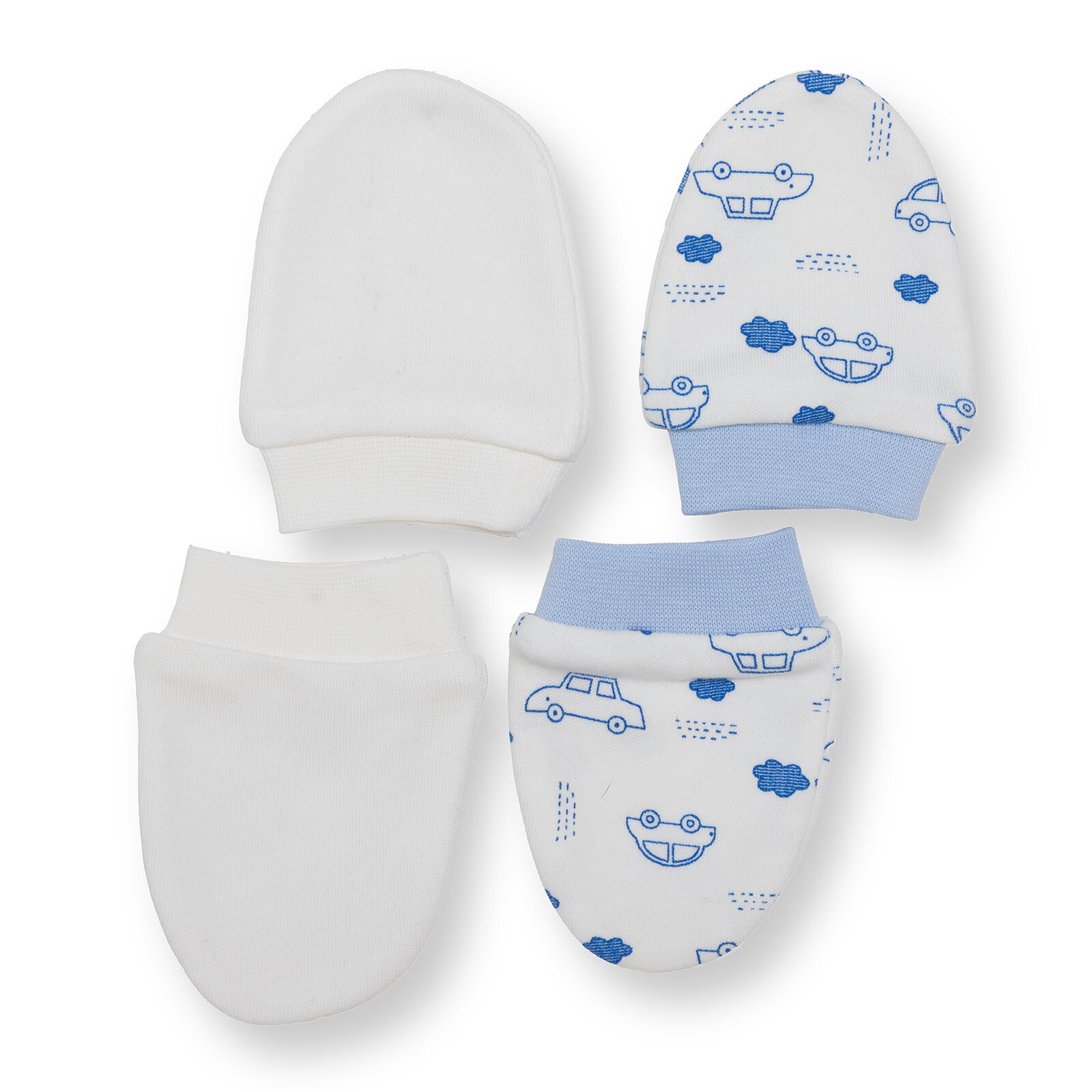 Erkek Bebek Yenidoğan 2'li Eldiven İnterlok