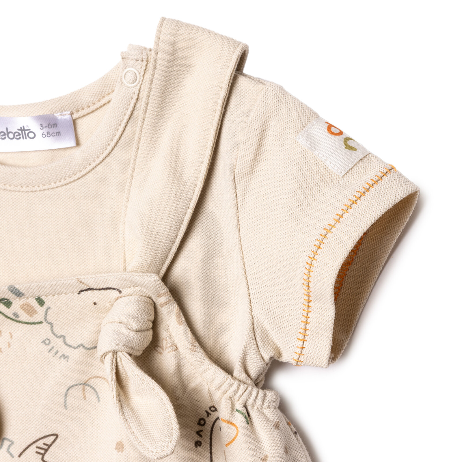 Erkek Bebek Yenidoğan Dino Şort Salopet-Tshirt Pike Bisiklet Yaka Kısa Kol Reçme Paça Erkek Bebek Yenidoğan Dino Şort Salopet-Tshirt Pike Bisiklet Yaka Kısa Kol Reçme Paça