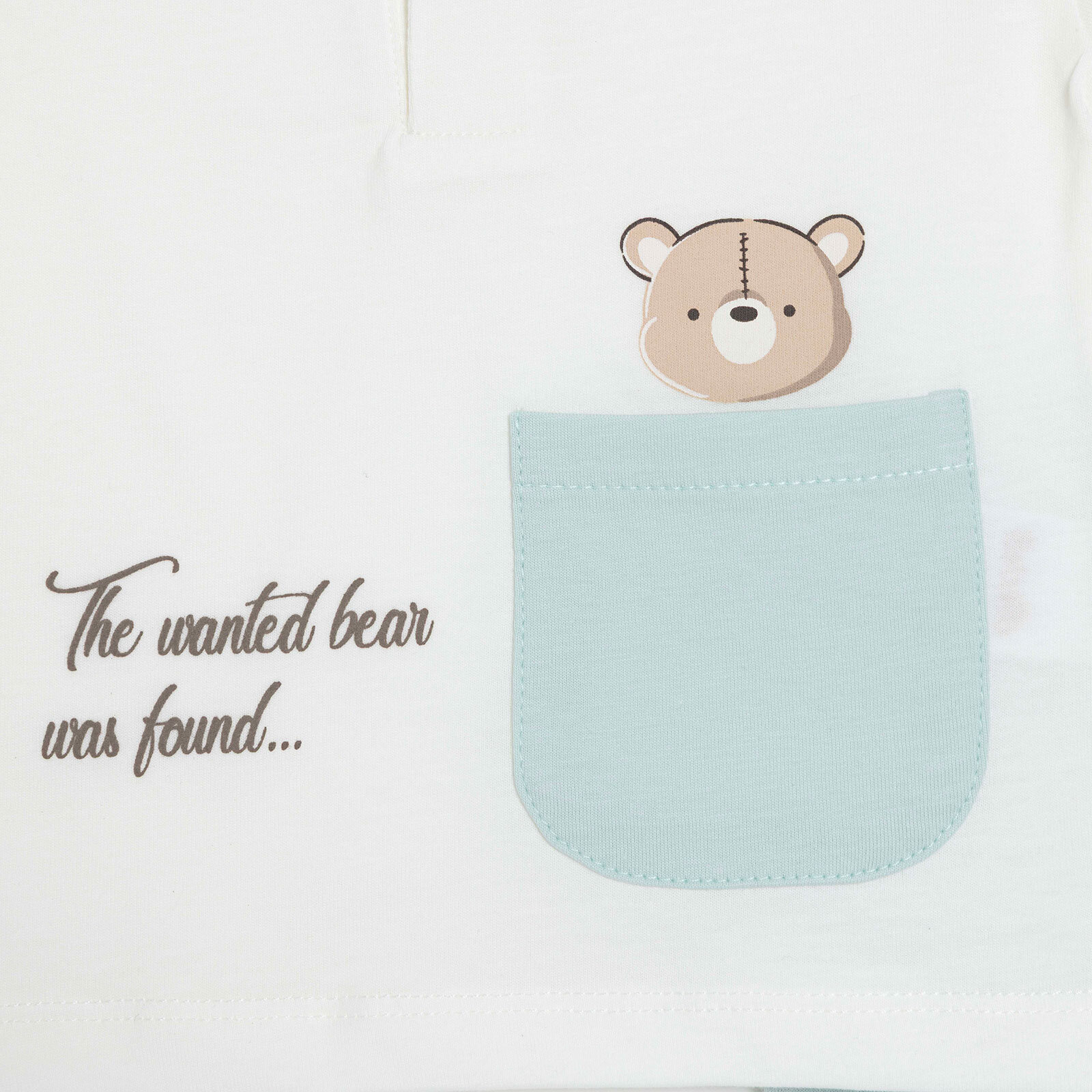 Erkek Bebek Yenidoğan Hello Tshirt-Şort Süprem Bisiklet Yaka Kısa Kol Reçme Paça