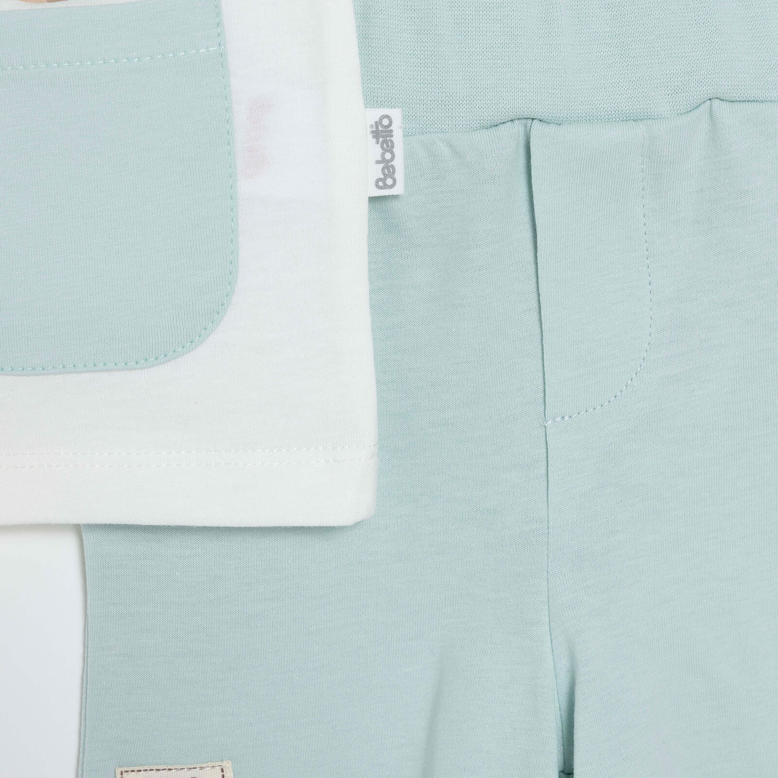 Erkek Bebek Yenidoğan Hello Tshirt-Şort Süprem Bisiklet Yaka Kısa Kol Reçme Paça