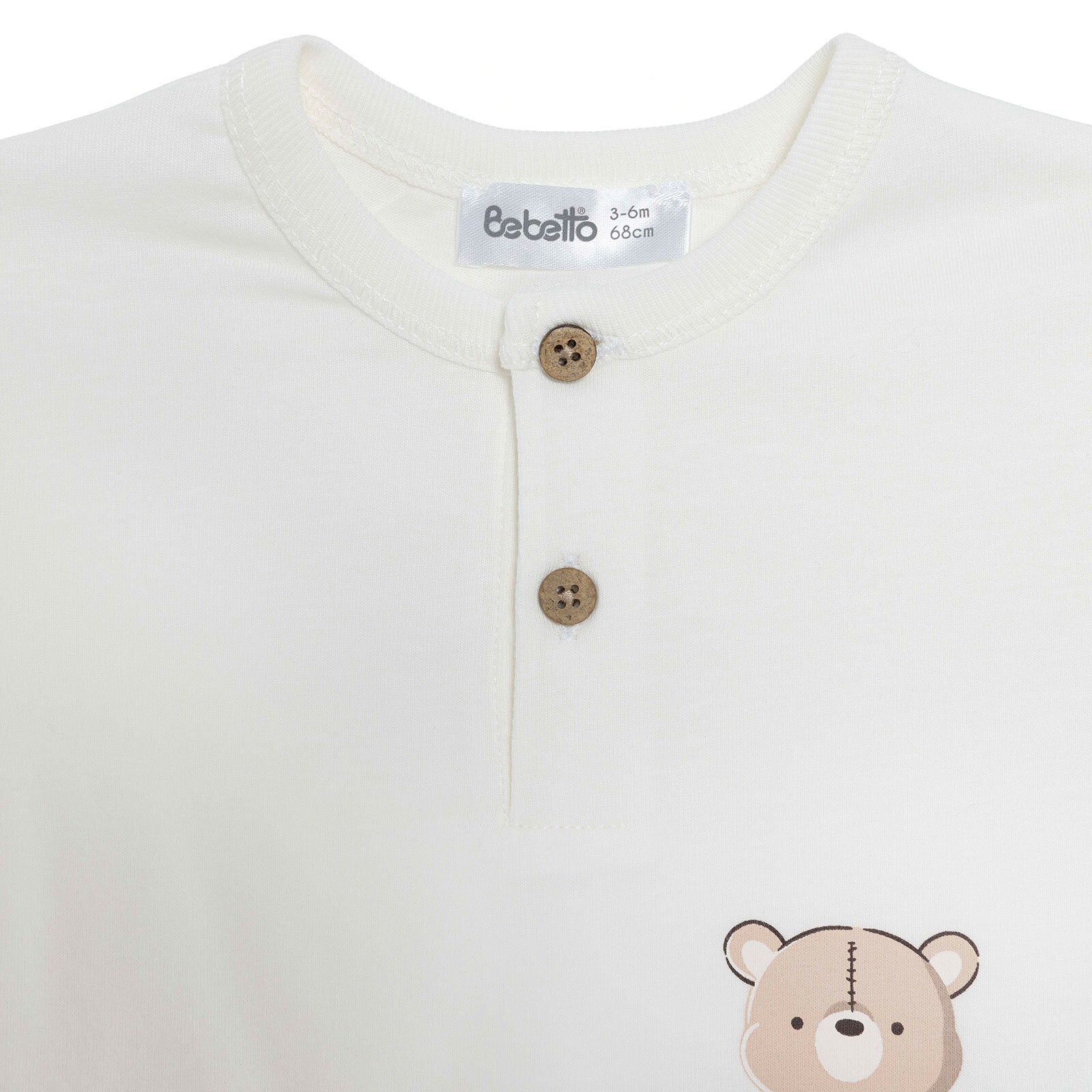 Erkek Bebek Yenidoğan Hello Tshirt-Şort Süprem Bisiklet Yaka Kısa Kol Reçme Paça