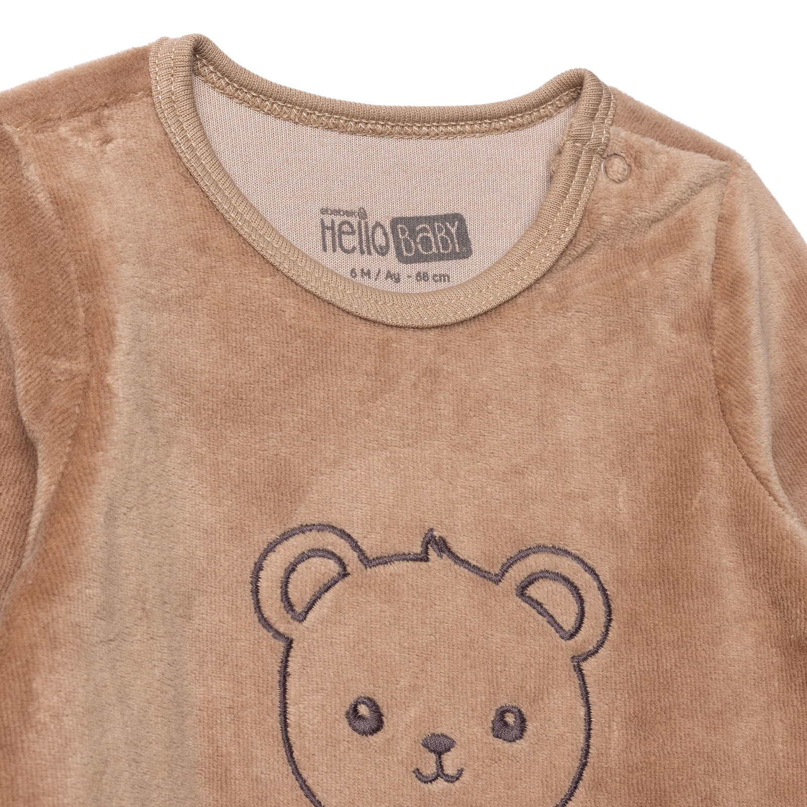 Yenidoğan Kadife Patikli Tulum