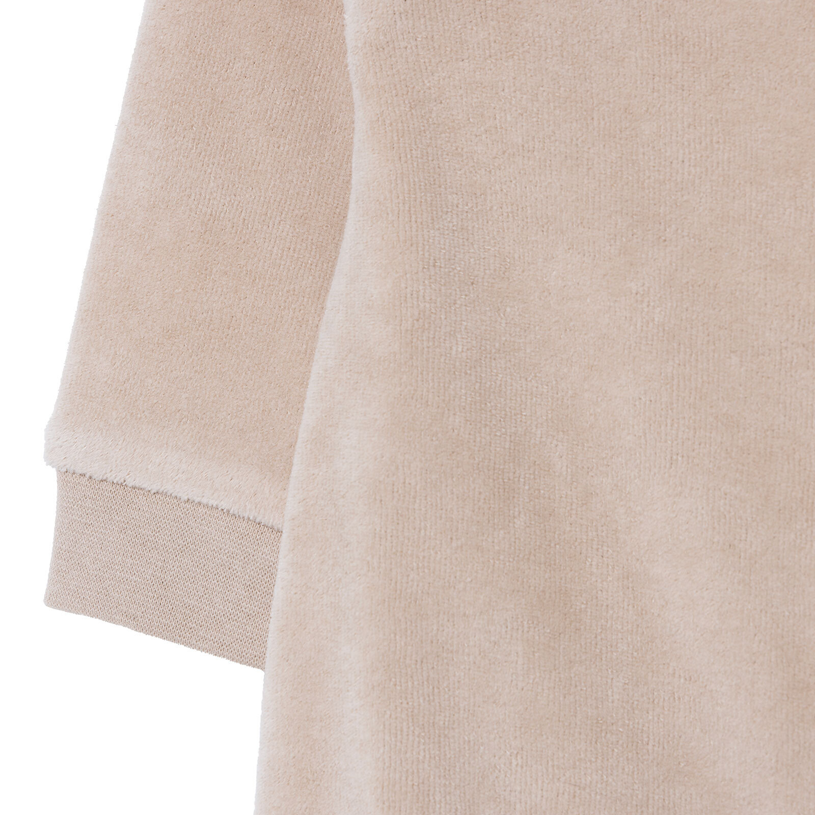 Erkek Bebek Yenidoğan Kadife Patiksiz Tulum Bisiklet Yaka Uzun Kol Patiksiz Paça