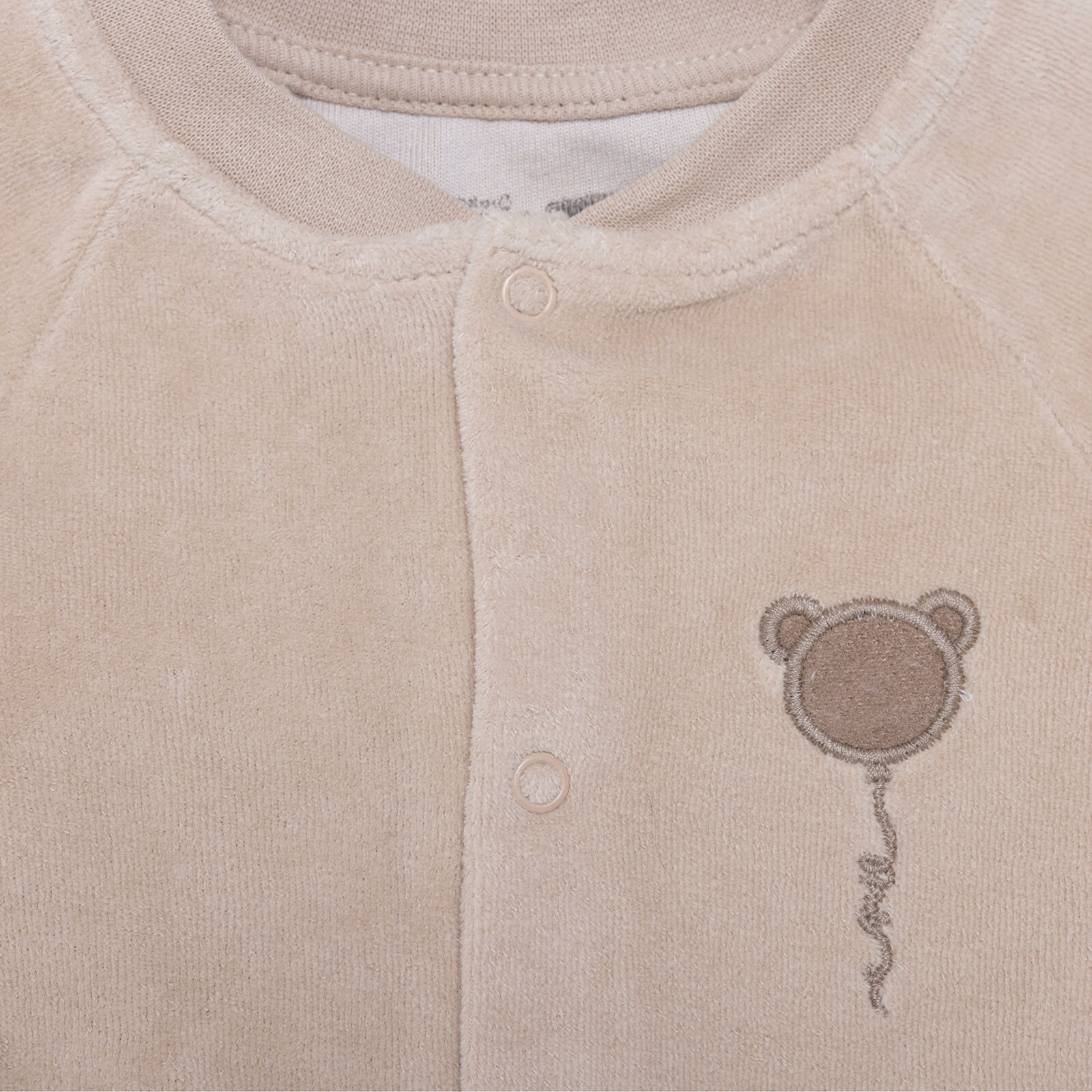 Erkek Bebek Yenidoğan Kadife Patiksiz Tulum Bisiklet Yaka Uzun Kol Patiksiz Paça