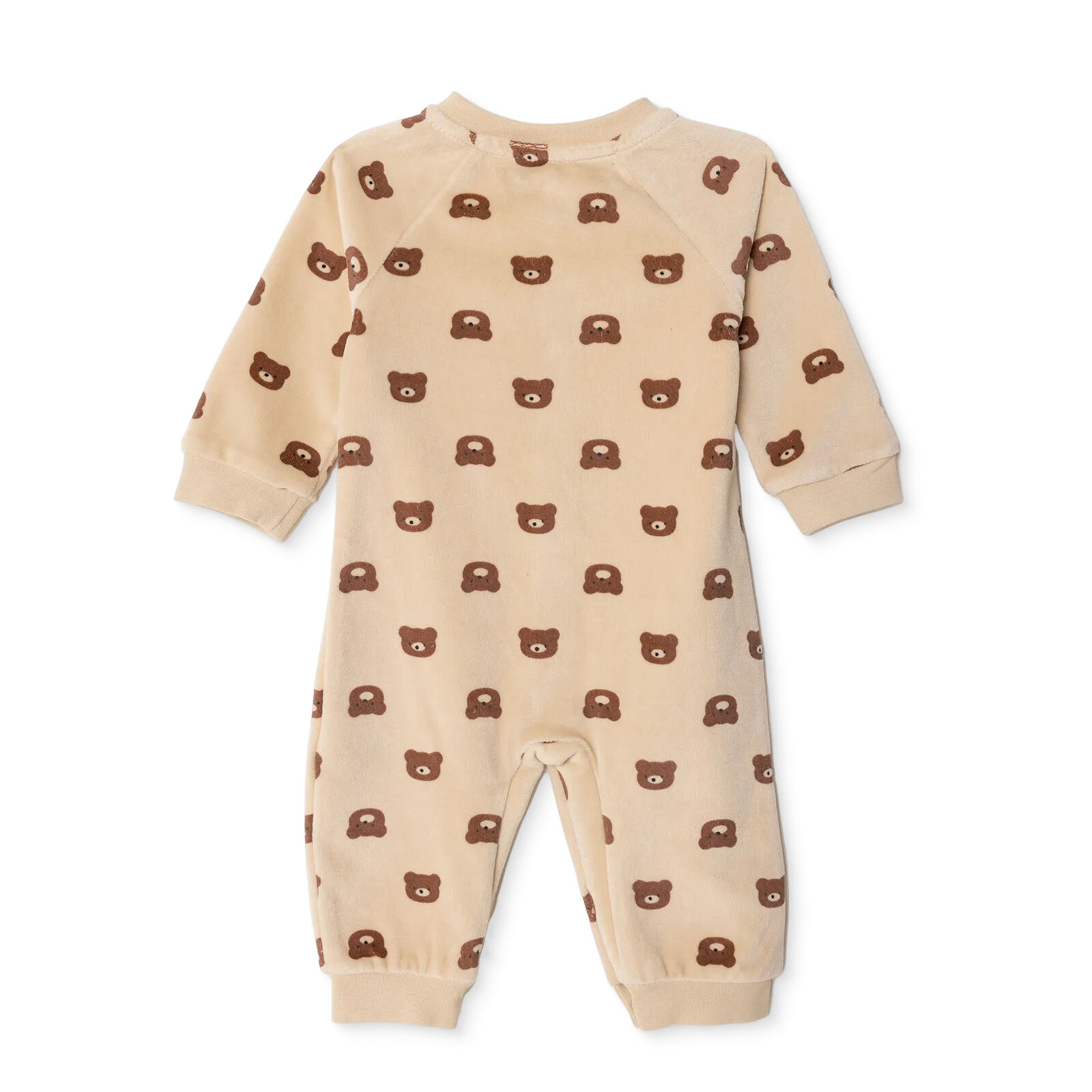 Erkek Bebek Yenidoğan Kadife Patiksiz Tulum Kadife Bisiklet Yaka Uzun Kol Patiksiz Paça