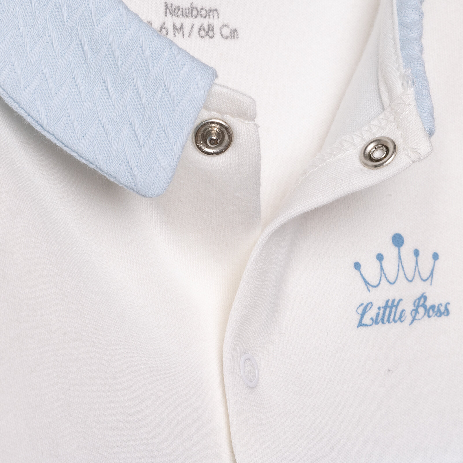 Erkek Bebek Yenidoğan Little Boss Patikli Tulum Gömlek Yaka Uzun Kol Patikli Paça Erkek Bebek Yenidoğan Little Boss Patikli Tulum Gömlek Yaka Uzun Kol Patikli Paça