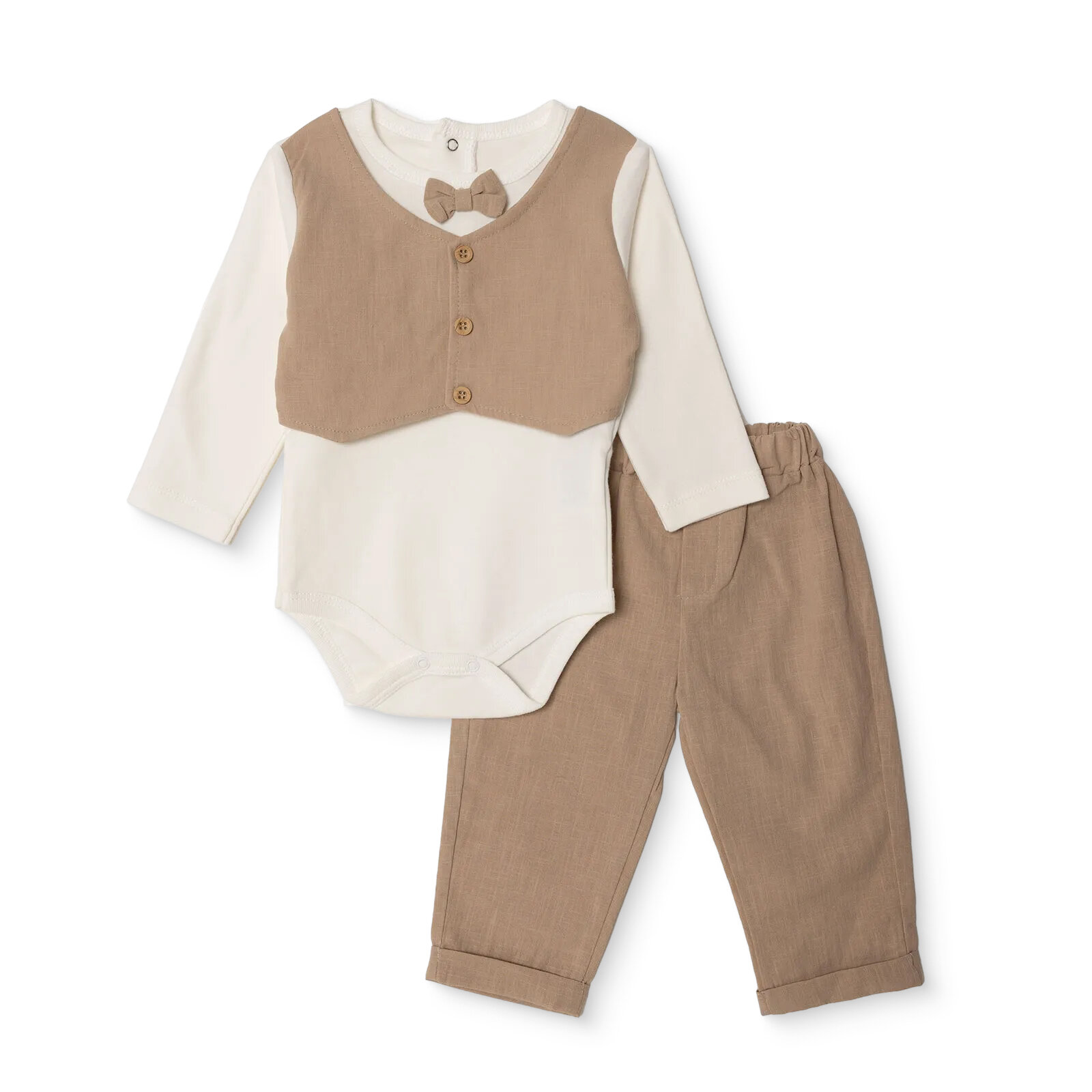 Yenidoğan Mevlüt Kıyafeti Gömlek Yaka Uzun Kol Patikli Paça Yenidoğan Mevlüt Kıyafeti Gömlek Yaka Uzun Kol Patikli Paça