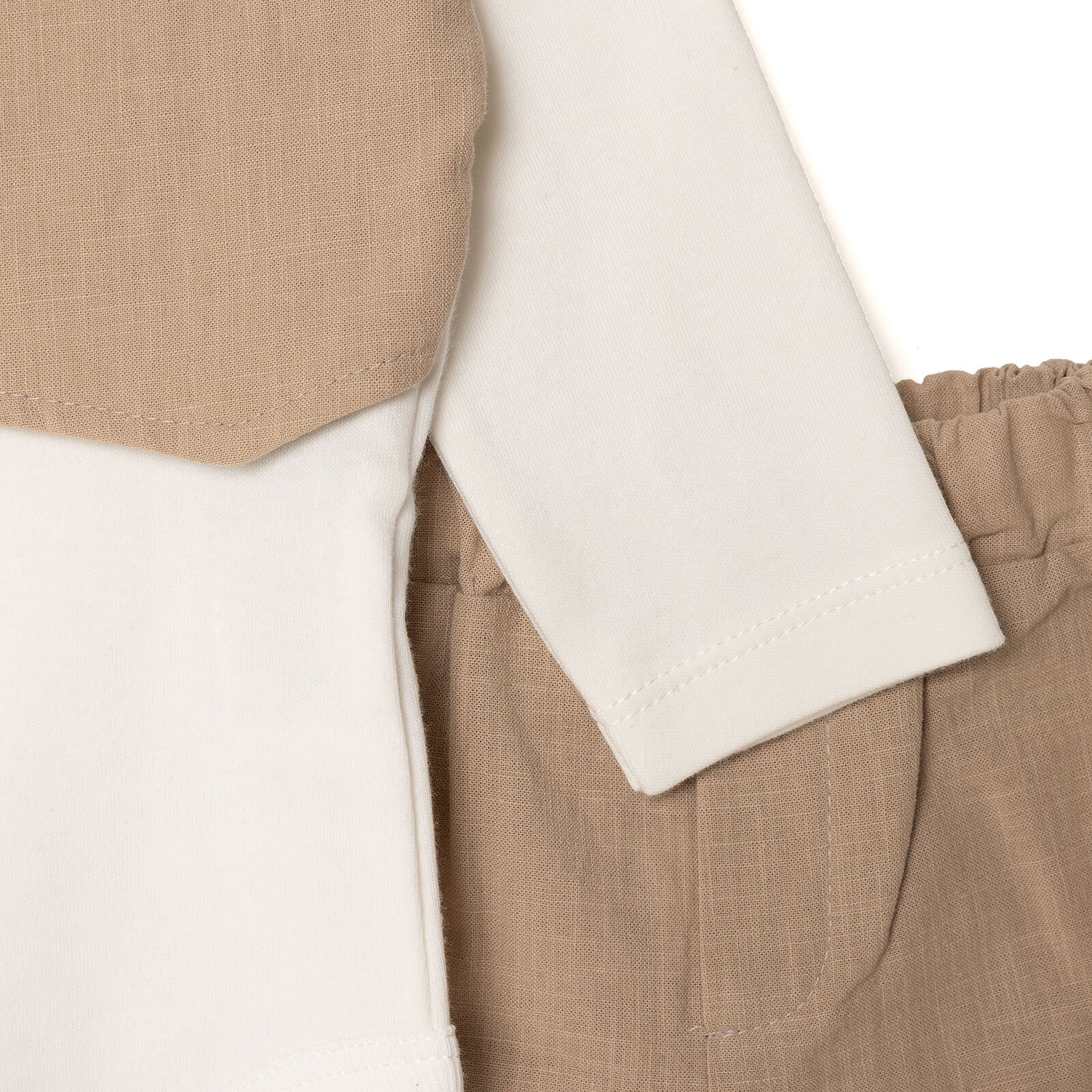 Yenidoğan Mevlüt Kıyafeti Gömlek Yaka Uzun Kol Patikli Paça Yenidoğan Mevlüt Kıyafeti Gömlek Yaka Uzun Kol Patikli Paça