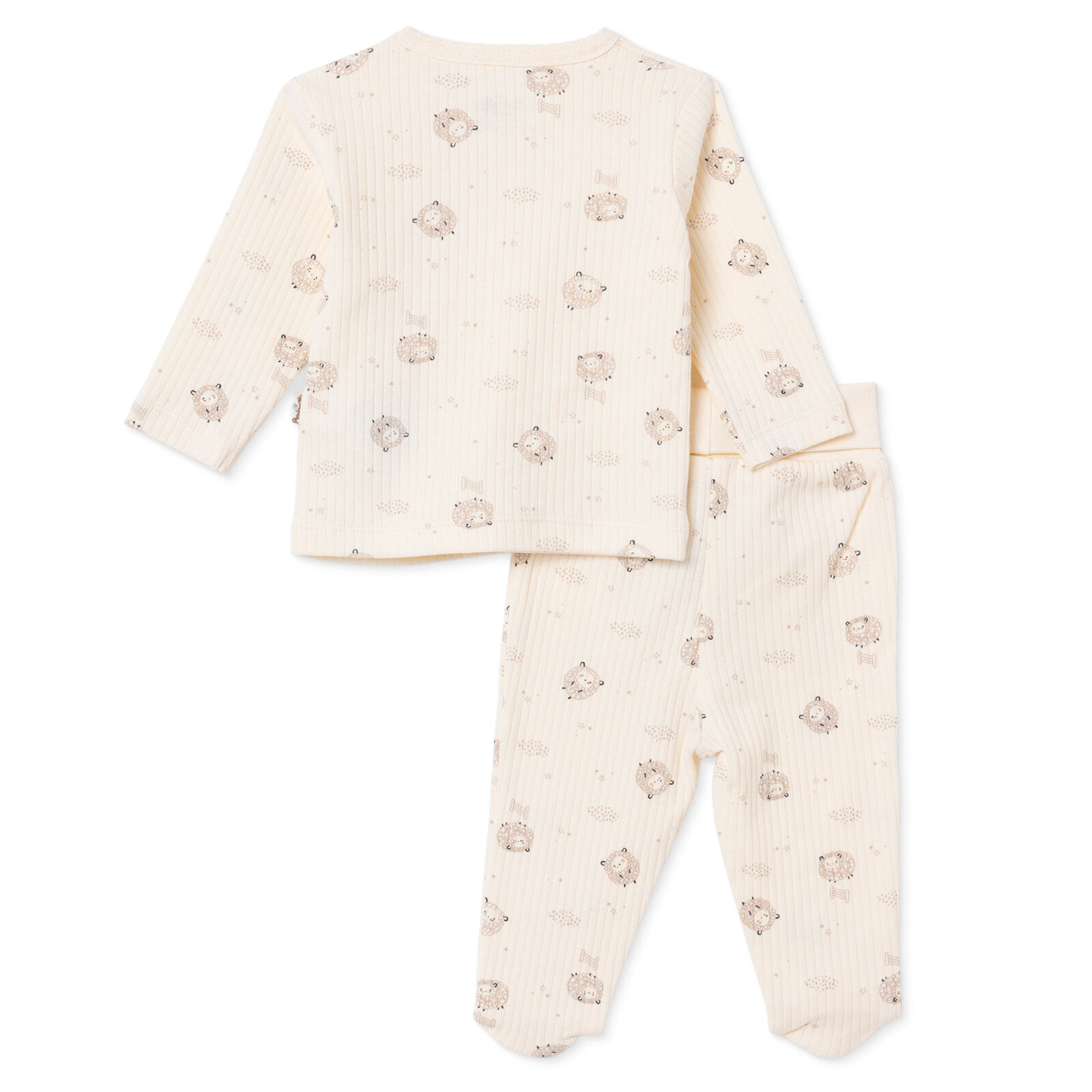 Erkek Bebek Yenidoğan Organic Little Lamb Zıbın-Şapka-Patikli Alt Bisiklet Yaka Uzun Kol Patikli Pa Erkek Bebek Yenidoğan Organic Little Lamb Zıbın-Şapka-Patikli Alt Bisiklet Yaka Uzun Kol Patikli Pa