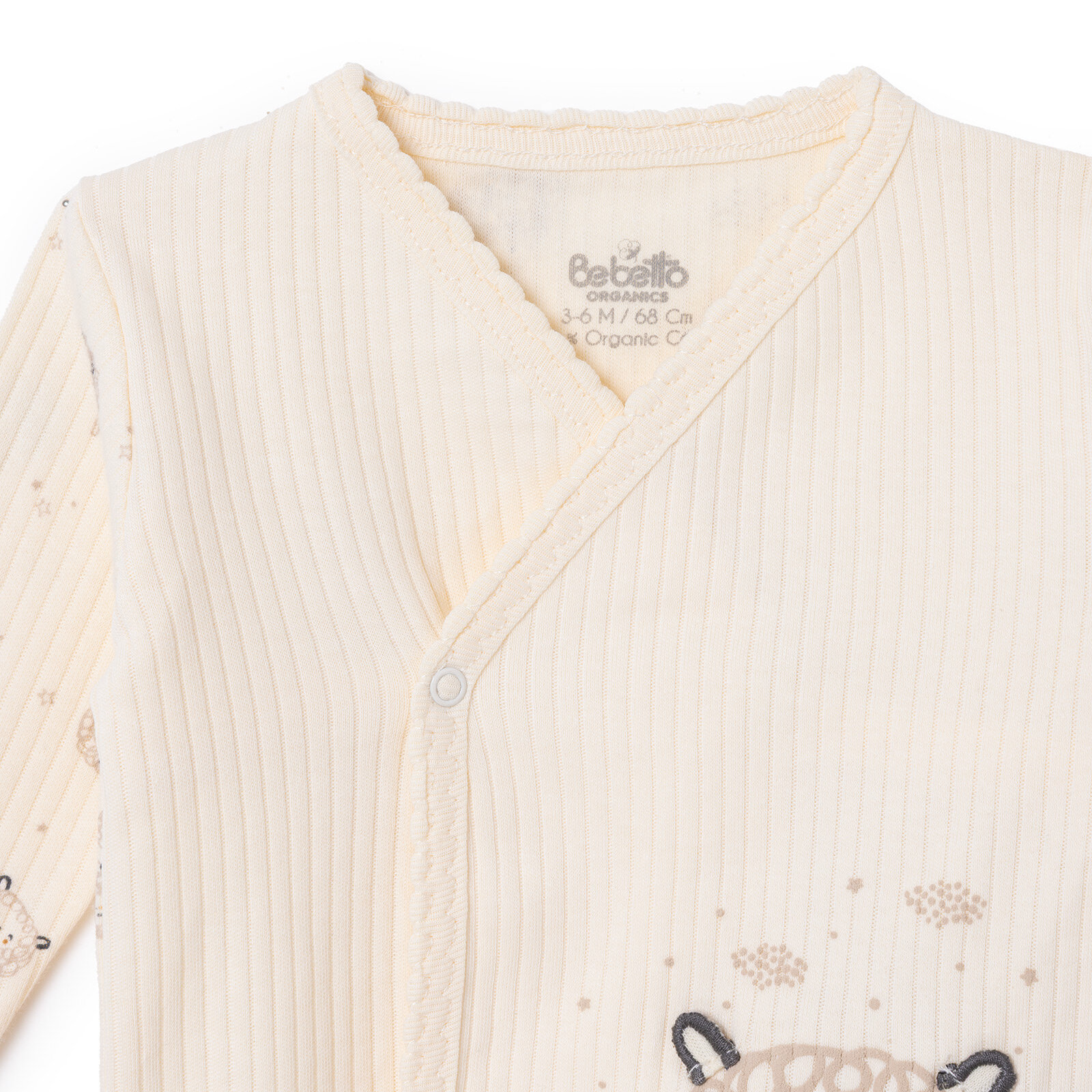 Erkek Bebek Yenidoğan Organic Little Lamb Zıbın-Şapka-Patikli Alt Bisiklet Yaka Uzun Kol Patikli Pa Erkek Bebek Yenidoğan Organic Little Lamb Zıbın-Şapka-Patikli Alt Bisiklet Yaka Uzun Kol Patikli Pa