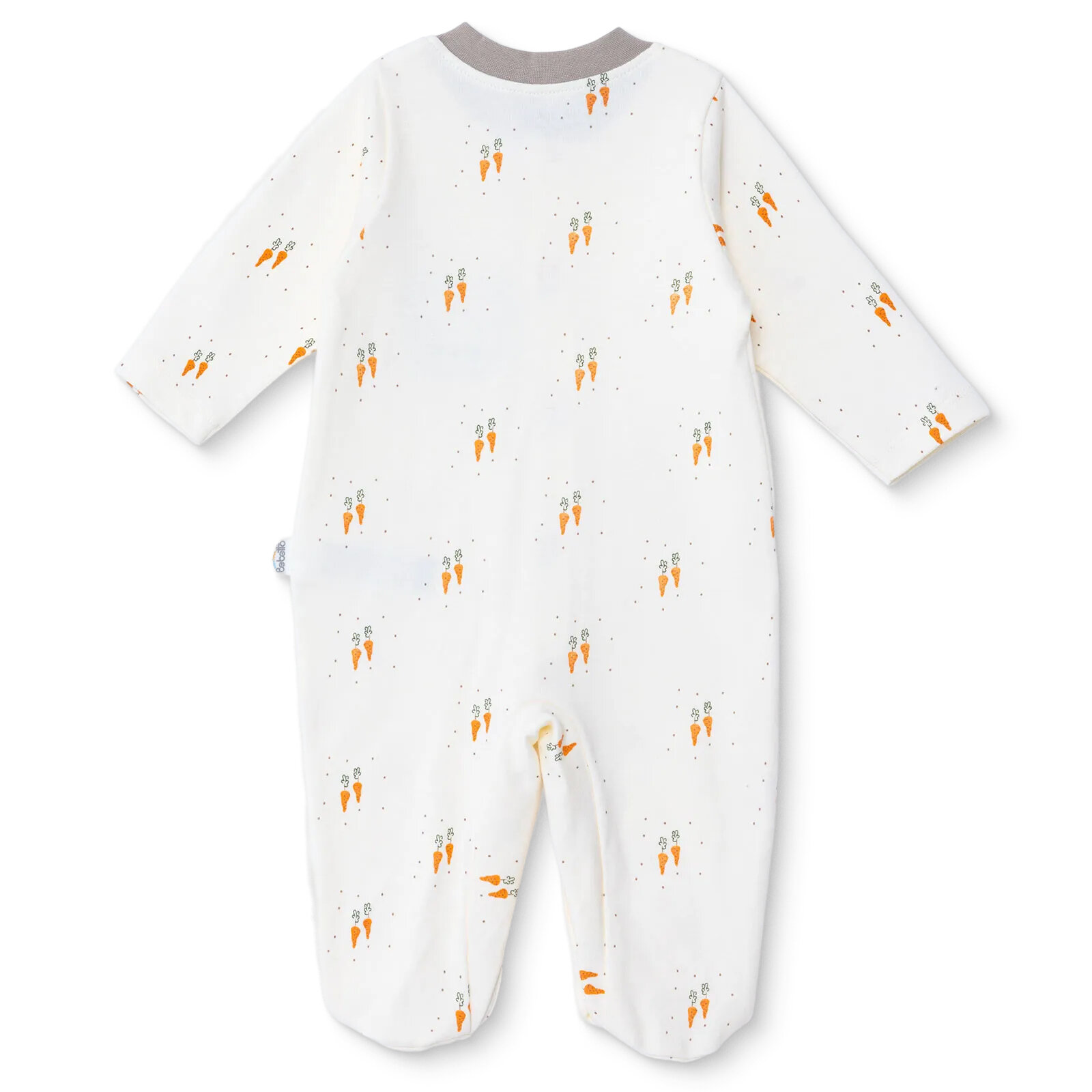 Erkek Bebek Yenidoğan Patikli Tulum Baby Carrot Bisiklet Yaka Uzun Kol Patikli Paça