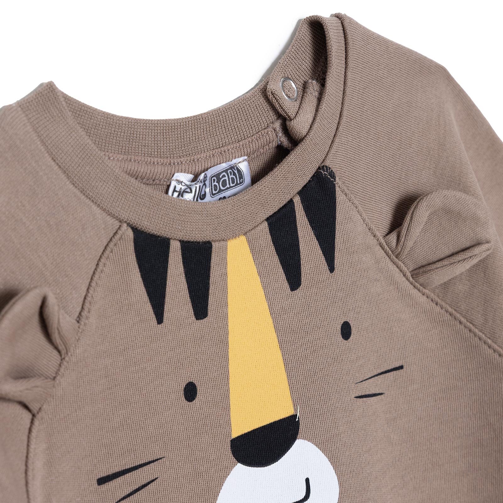 Erkek Bebek Yenidoğan Patikli Tulum Bisiklet Yaka Uzun Kol Patikli Paça