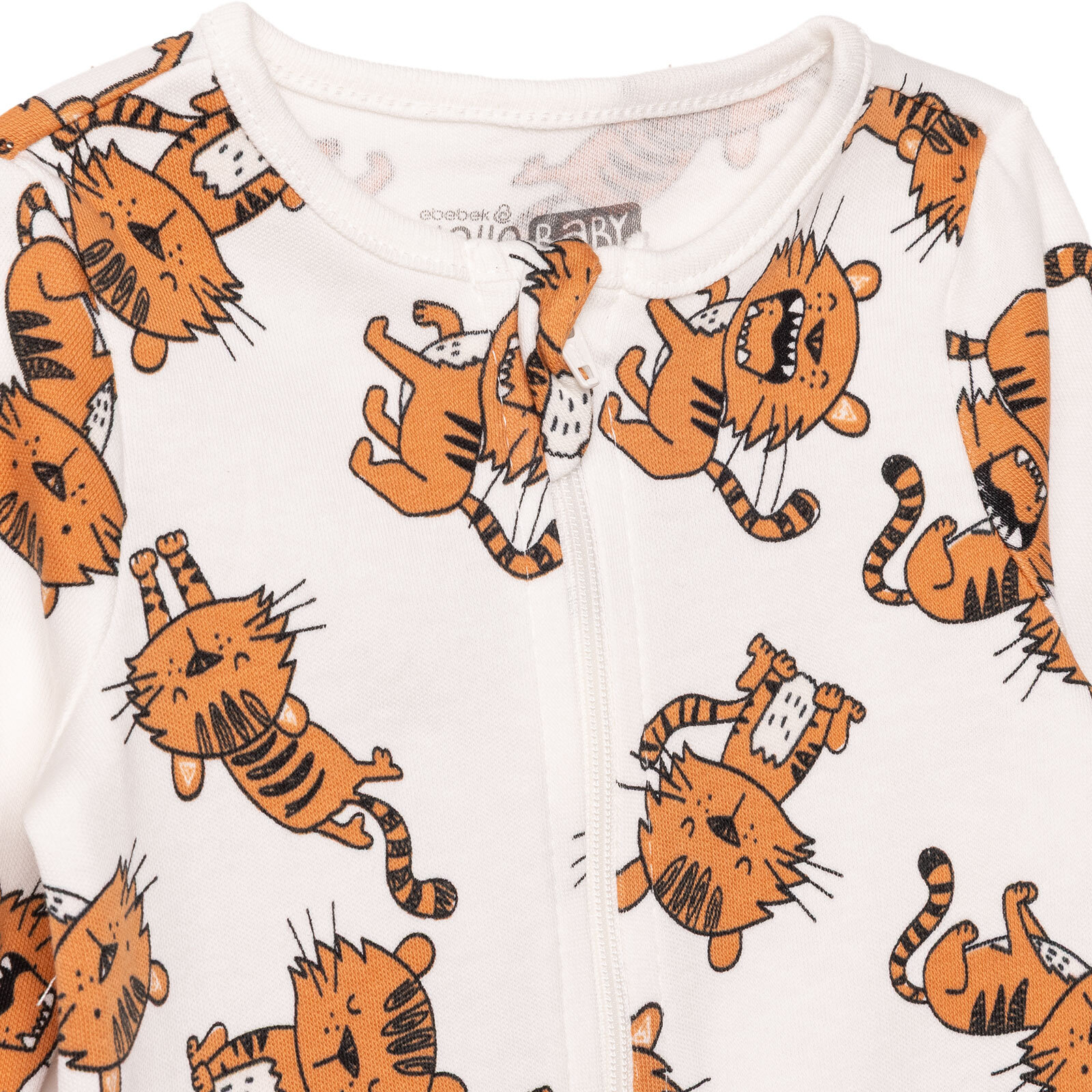 Erkek Bebek Yenidoğan Patikli Tulum Bisiklet Yaka Uzun Kol Patikli Paça