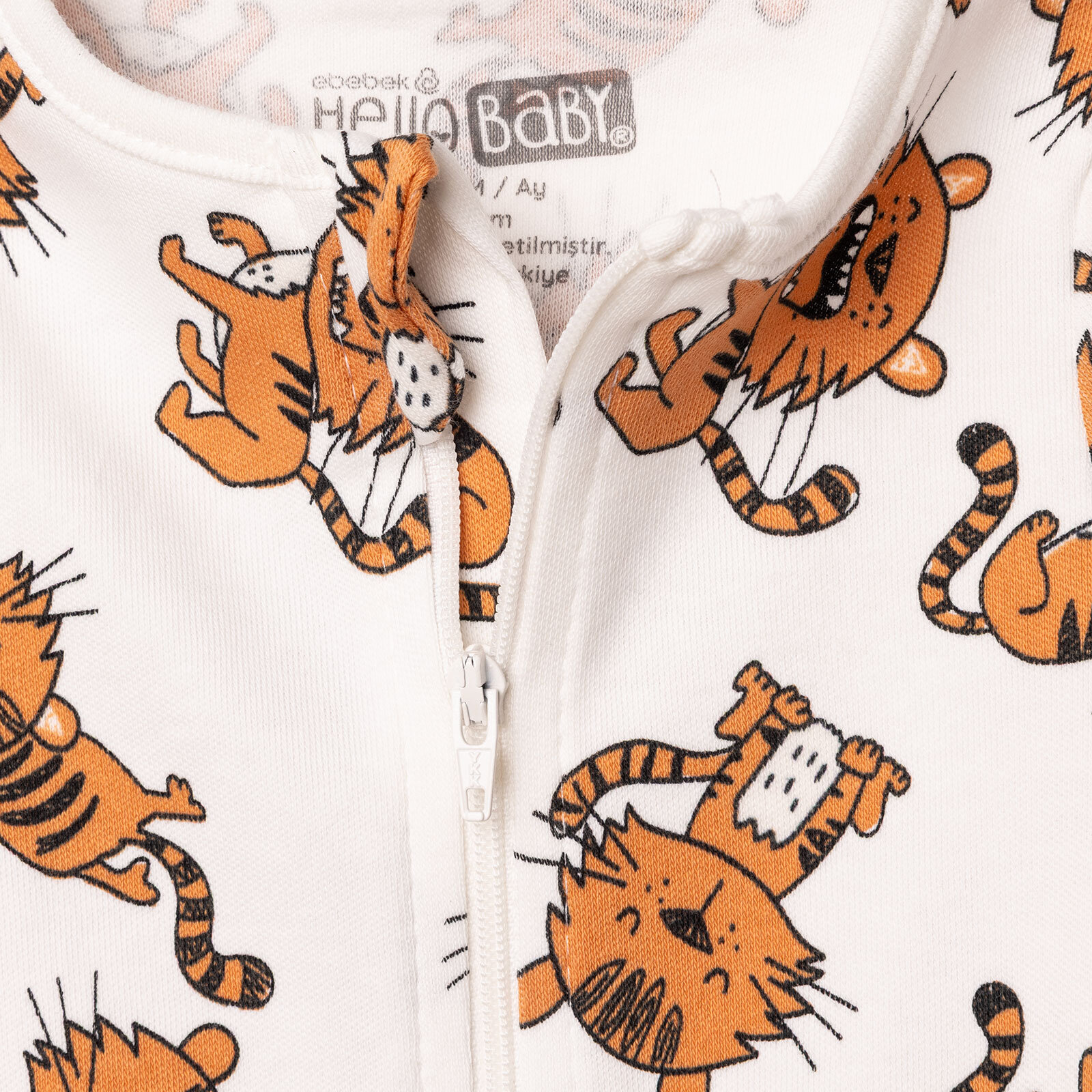 Erkek Bebek Yenidoğan Patikli Tulum Bisiklet Yaka Uzun Kol Patikli Paça