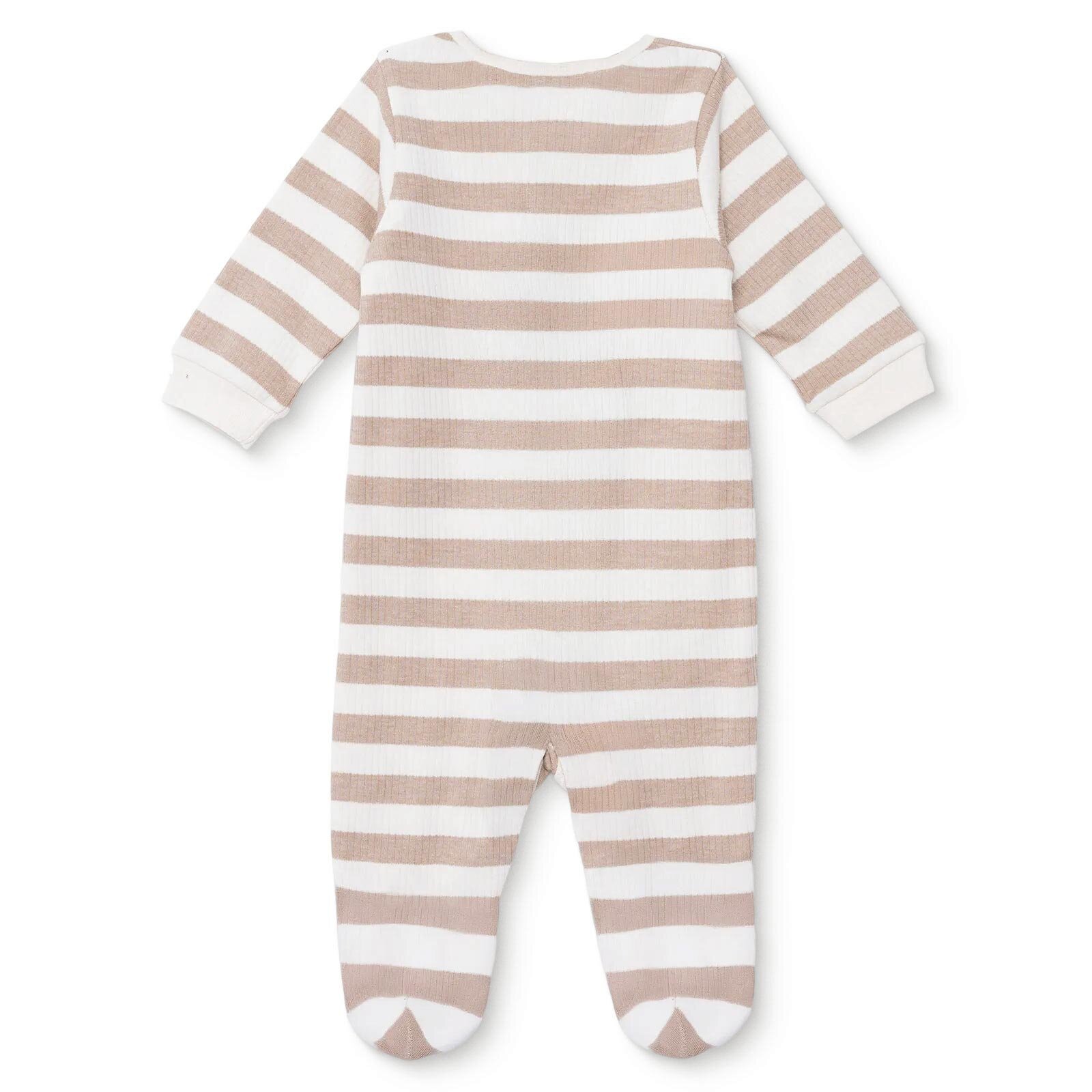 Erkek Bebek Yenidoğan Patikli Tulum İnterlok Bisiklet Yaka Uzun Kol Patikli Paça