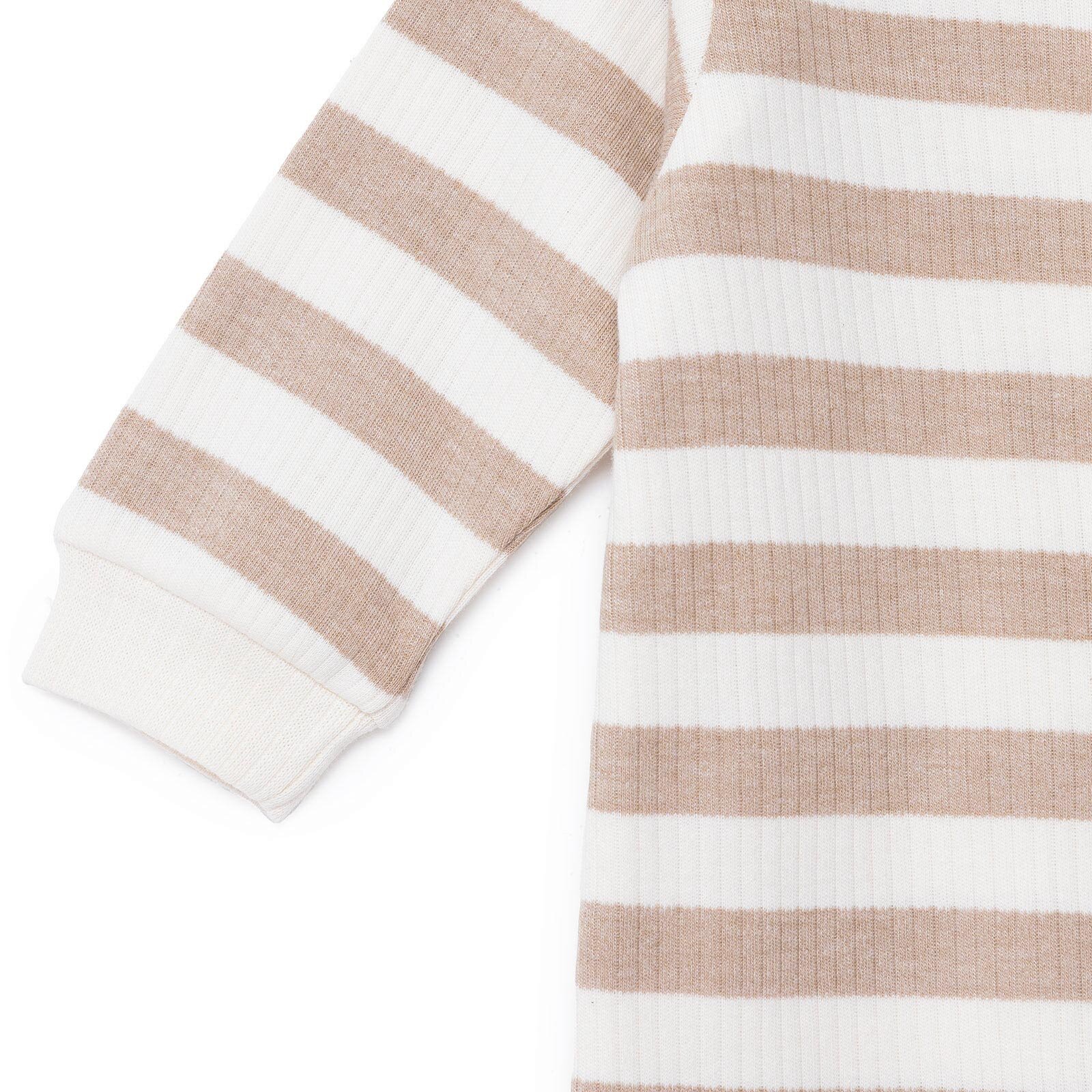 Erkek Bebek Yenidoğan Patikli Tulum İnterlok Bisiklet Yaka Uzun Kol Patikli Paça