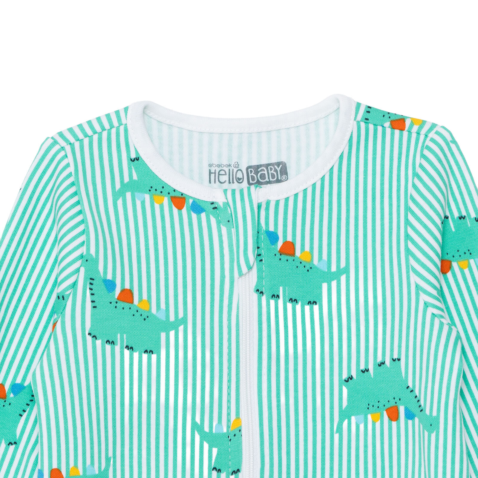 Erkek Bebek Yenidoğan Patikli Tulum İnterlok Bisiklet Yaka Uzun Kol Patikli Paça