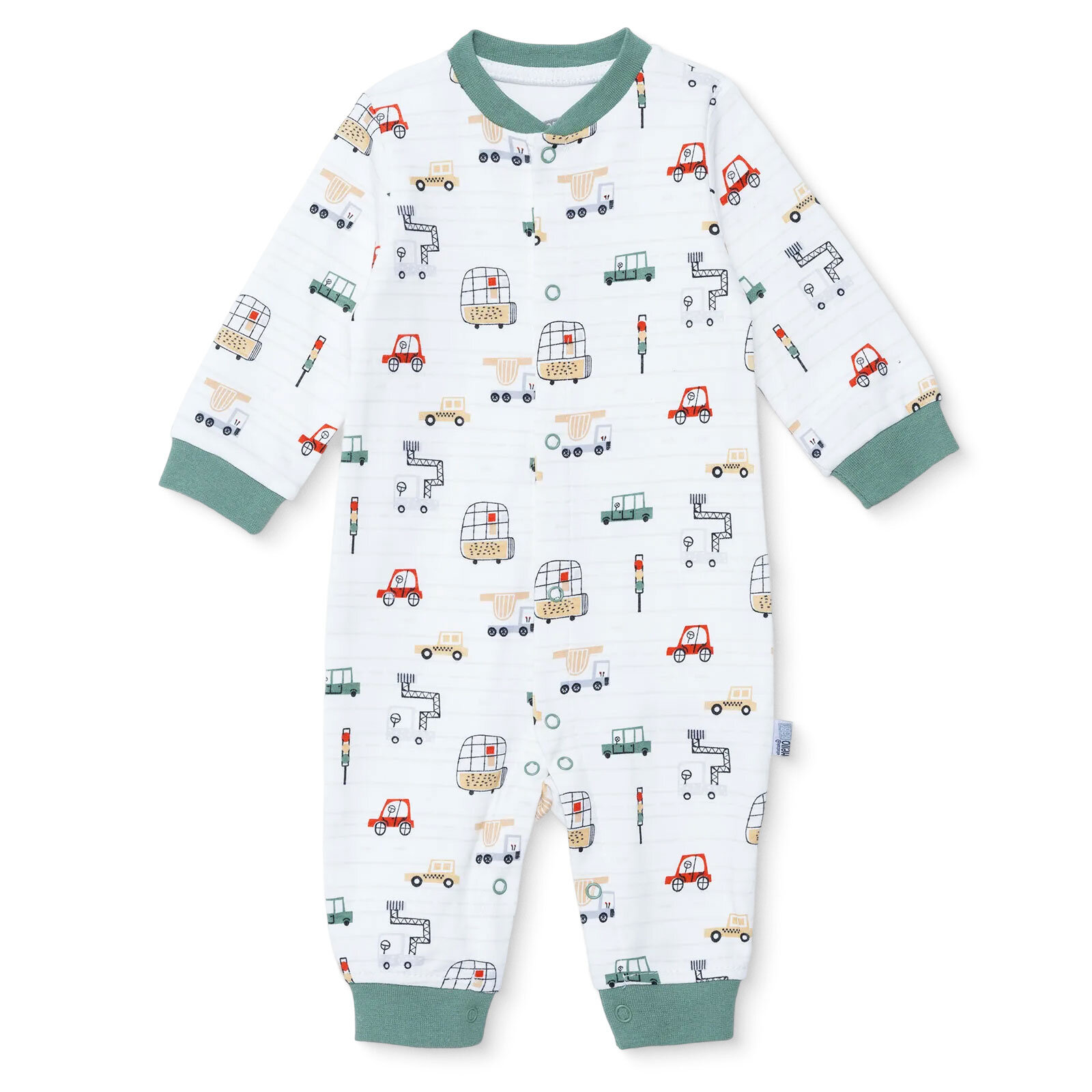 Erkek Bebek Yenidoğan Patiksiz Tulum İnterlok Bisiklet Yaka Uzun Kol Patiksiz Paça