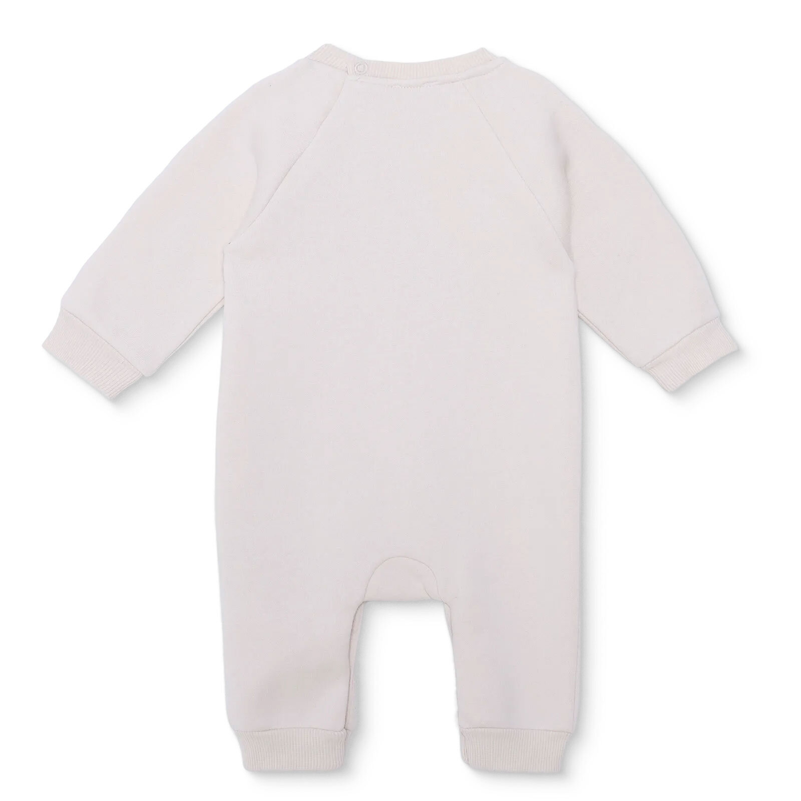 Erkek Bebek Yenidoğan Patiksiz Tulum Şardonlu Üç İplik Bisiklet Yaka Uzun Kol Patiksiz Paça