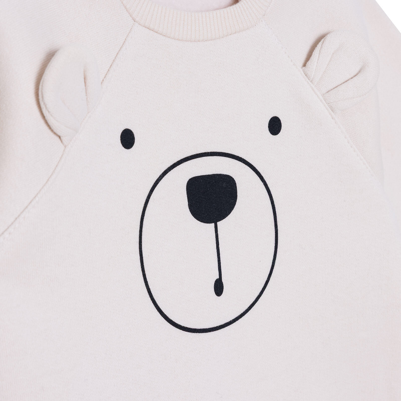 Erkek Bebek Yenidoğan Patiksiz Tulum Şardonlu Üç İplik Bisiklet Yaka Uzun Kol Patiksiz Paça