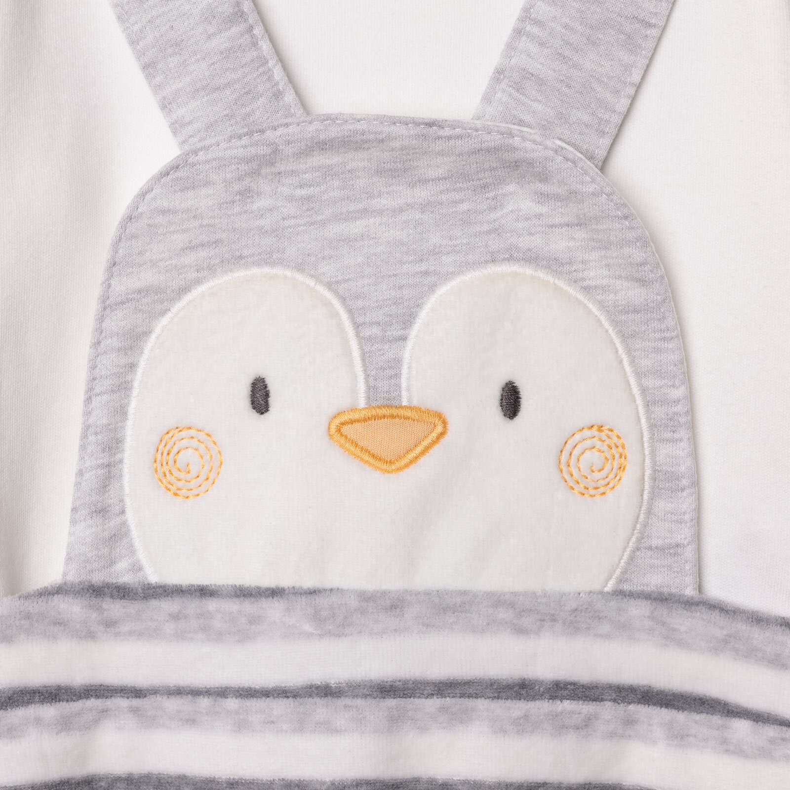 Erkek Bebek Yenidoğan Salopet-Sweatshirt Çıtçıtlı Happy Penguin Bisiklet Yaka Uzun Kol Patiksiz Paç Erkek Bebek Yenidoğan Salopet-Sweatshirt Çıtçıtlı Happy Penguin Bisiklet Yaka Uzun Kol Patiksiz Paç