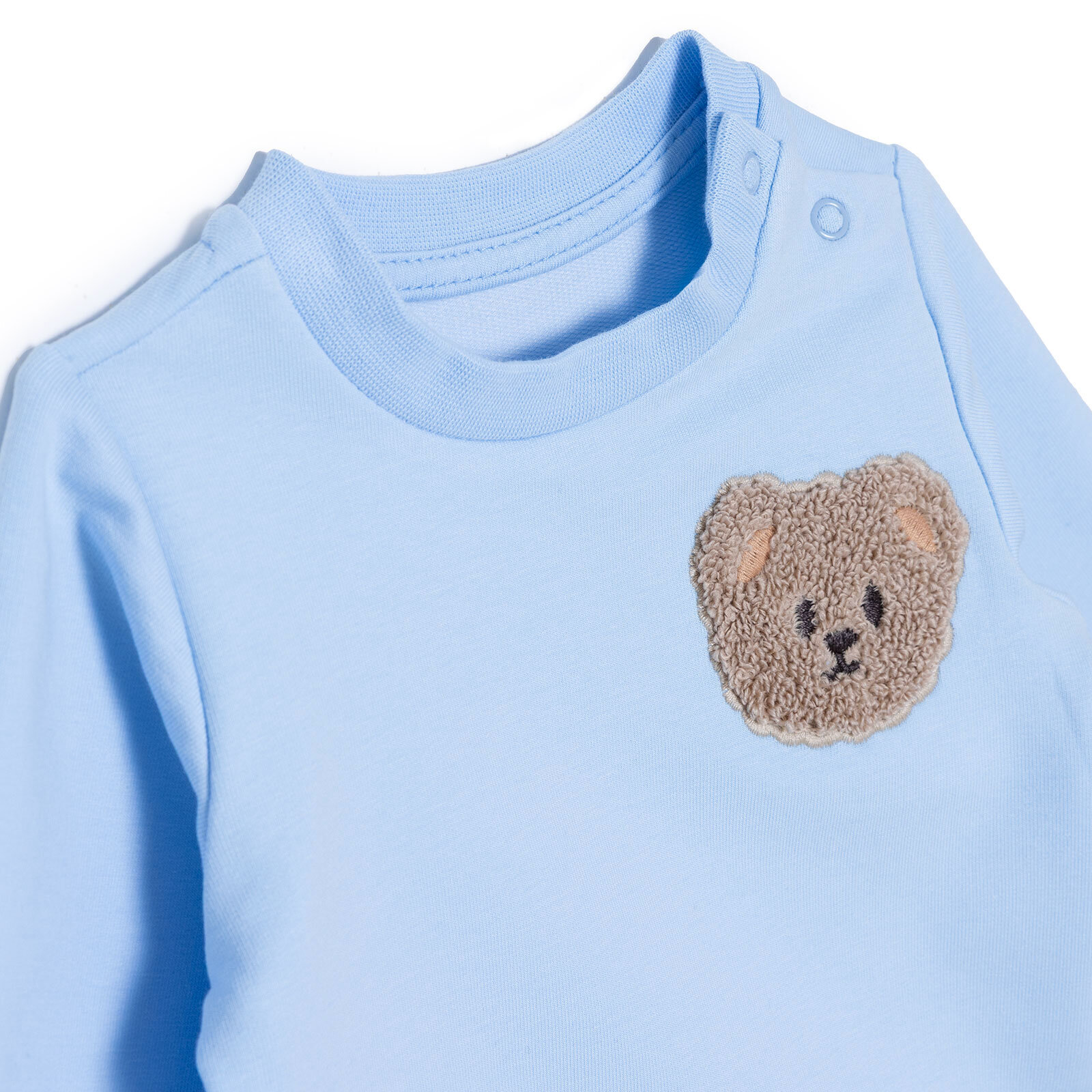 Erkek Bebek Yenidoğan Sweatshirt-Patiksiz Alt İki İplik Bisiklet Yaka Uzun Kol Ribanalı Paça