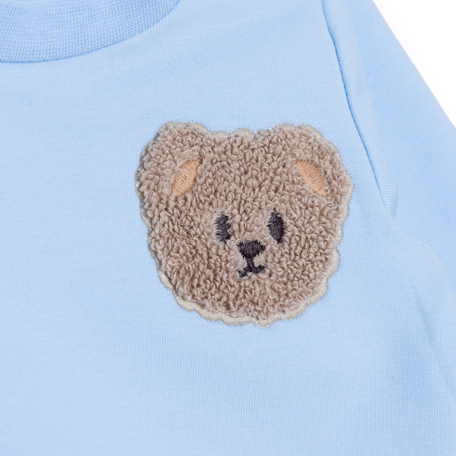 Erkek Bebek Yenidoğan Sweatshirt-Patiksiz Alt İki İplik Bisiklet Yaka Uzun Kol Ribanalı Paça