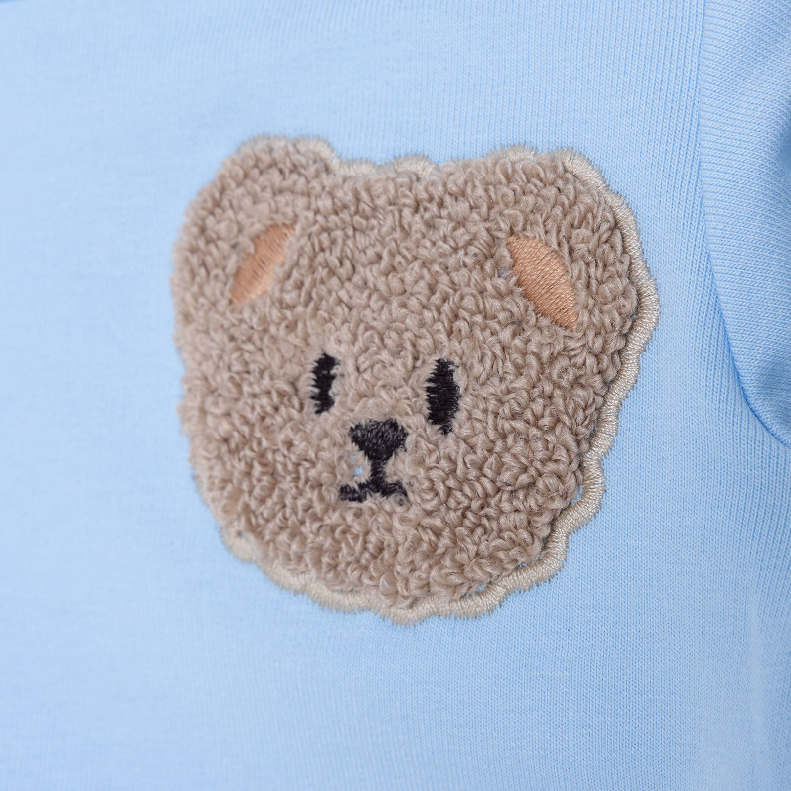 Erkek Bebek Yenidoğan Sweatshirt-Patiksiz Alt İki İplik Bisiklet Yaka Uzun Kol Ribanalı Paça