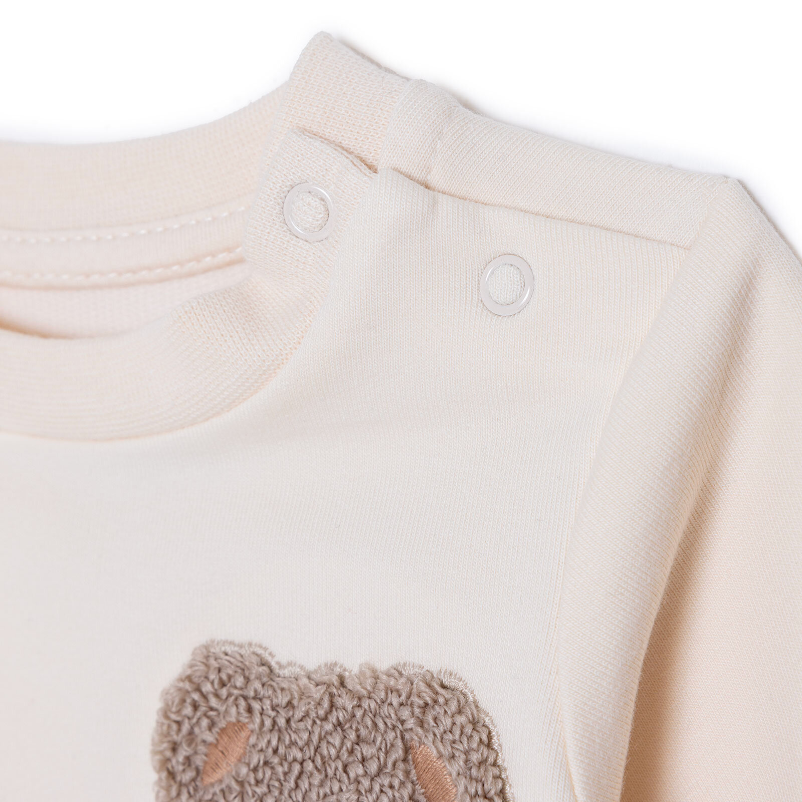 Erkek Bebek Yenidoğan Sweatshirt-Patiksiz Alt İki İplik Bisiklet Yaka Uzun Kol Ribanalı Paça