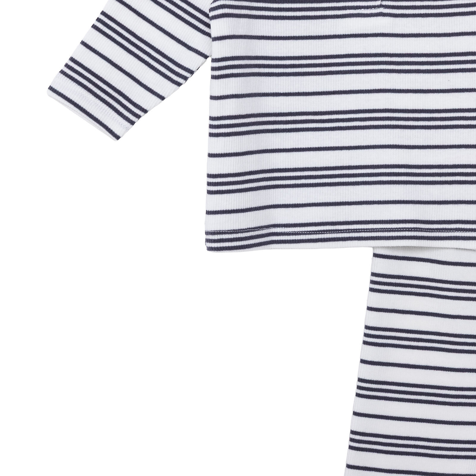 Erkek Bebek Yenidoğan Sweatshirt-Patiksiz Alt Kaşkorse Bisiklet Yaka Uzun Kol Patiksiz Paça