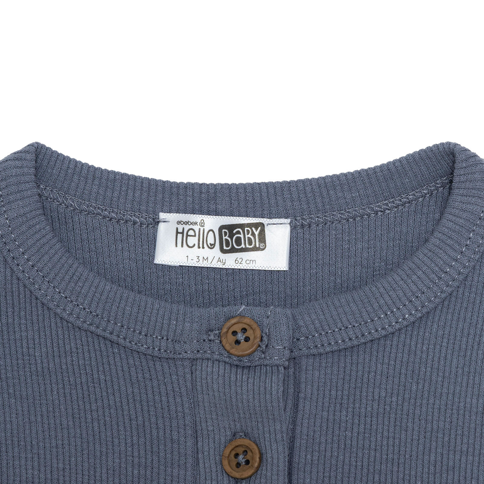 Erkek Bebek Yenidoğan Sweatshirt-Patiksiz Kaşkorse Bisiklet Yaka Uzun Kol Patiksiz Paça