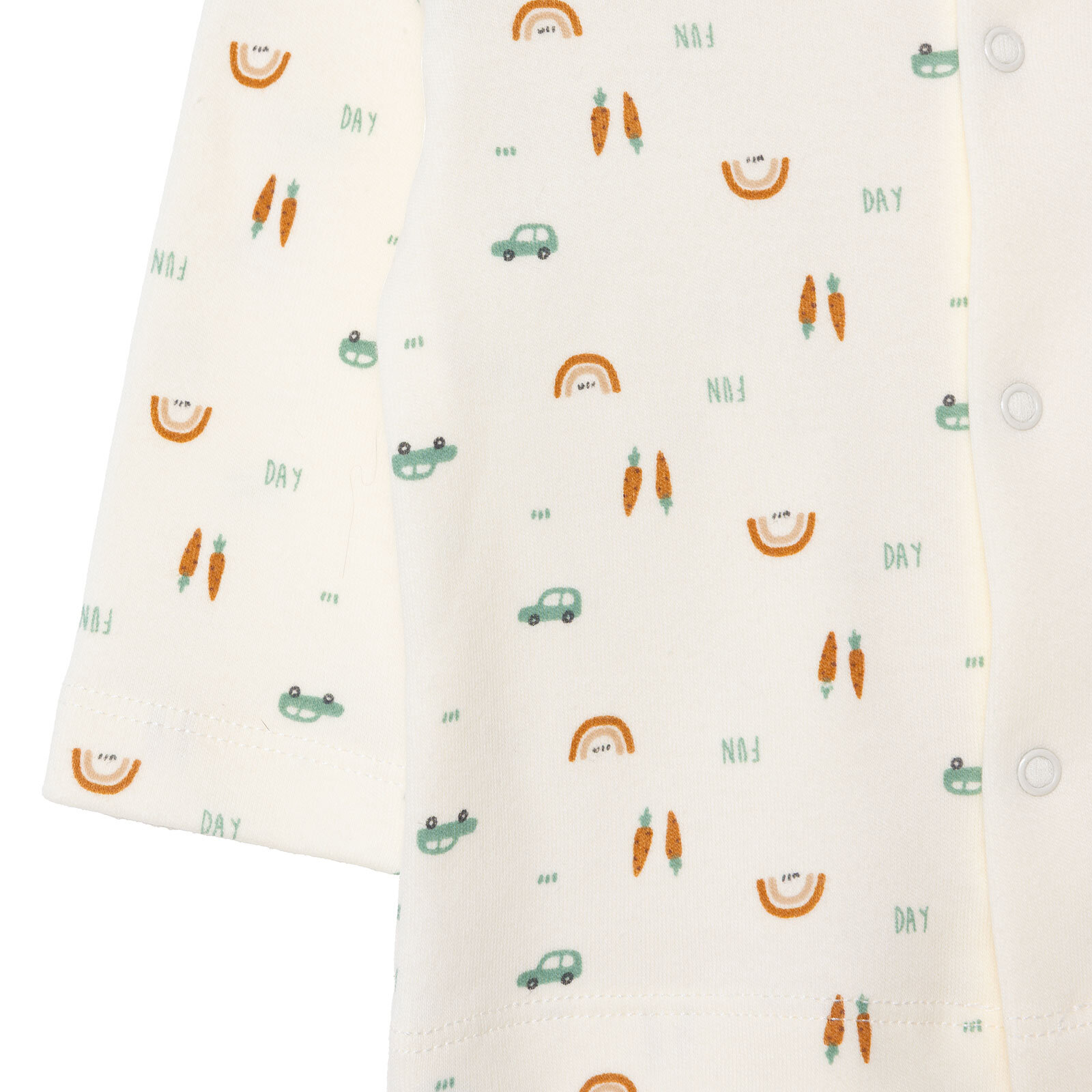 Erkek Bebek Yenidoğan Wooden Car Hırka-Patikli Alt İnterlok Bisiklet Yaka Uzun Kol