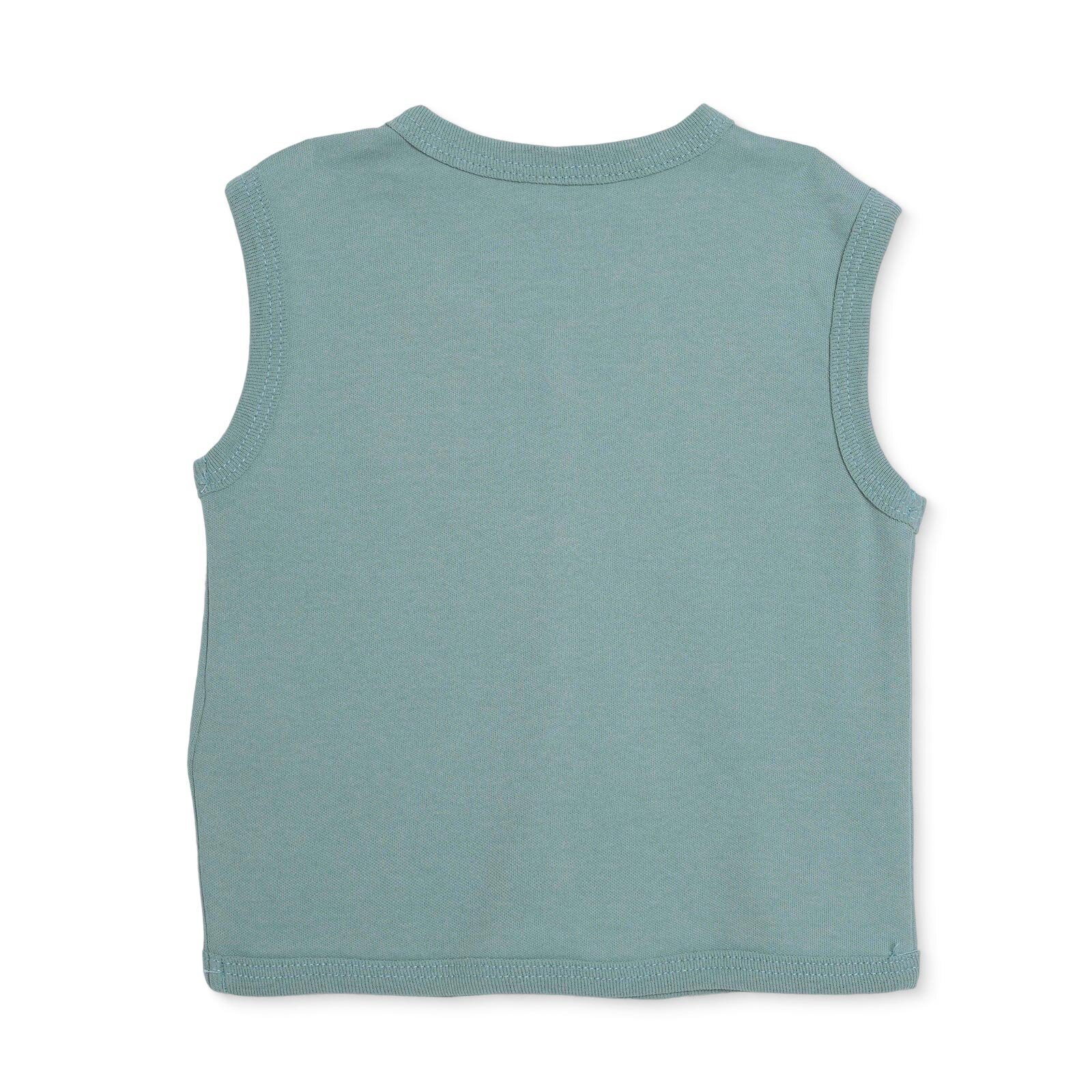 Erkek Bebek Yenidoğan Yelek V Yaka Atlet Kol