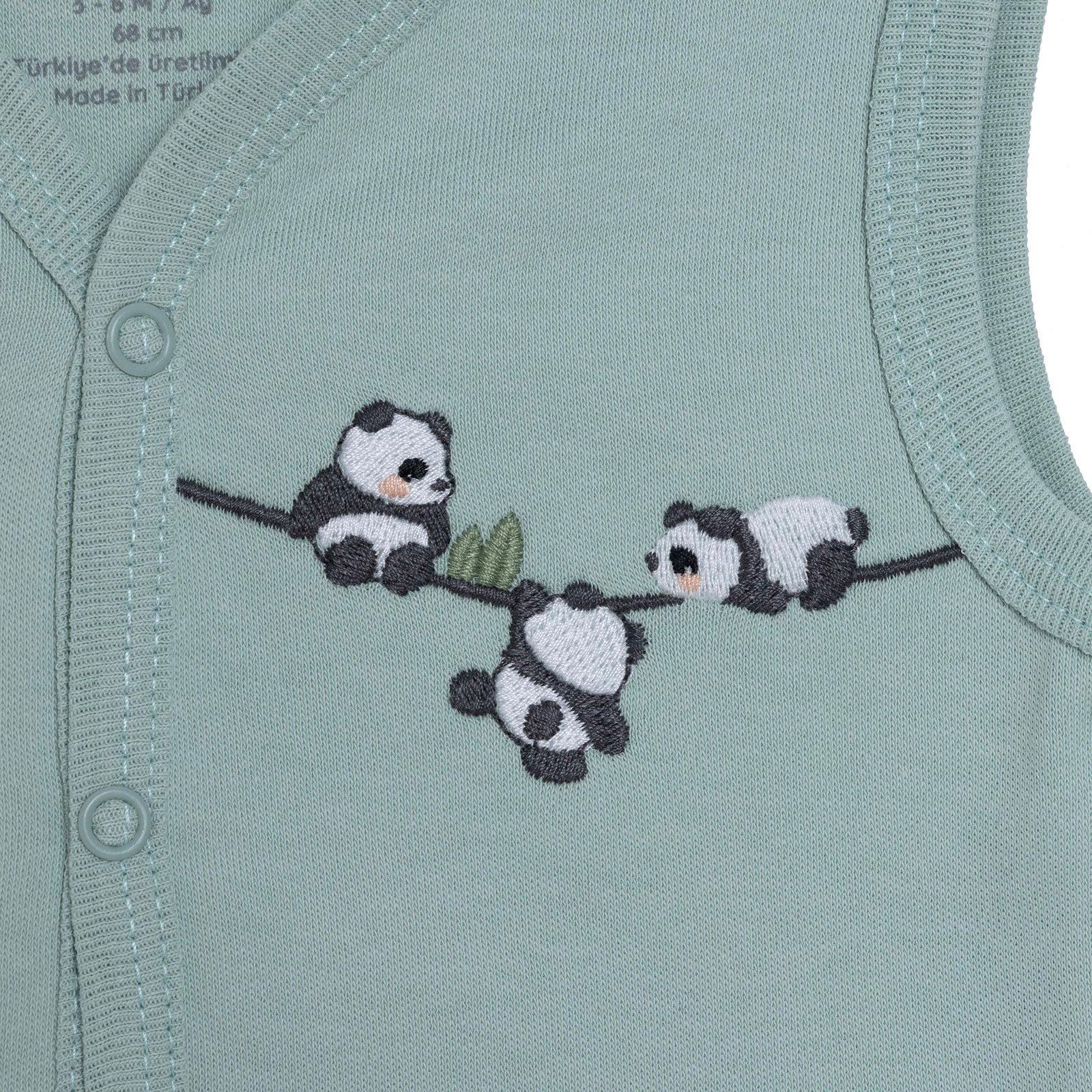 Erkek Bebek Yenidoğan Yelek V Yaka Atlet Kol